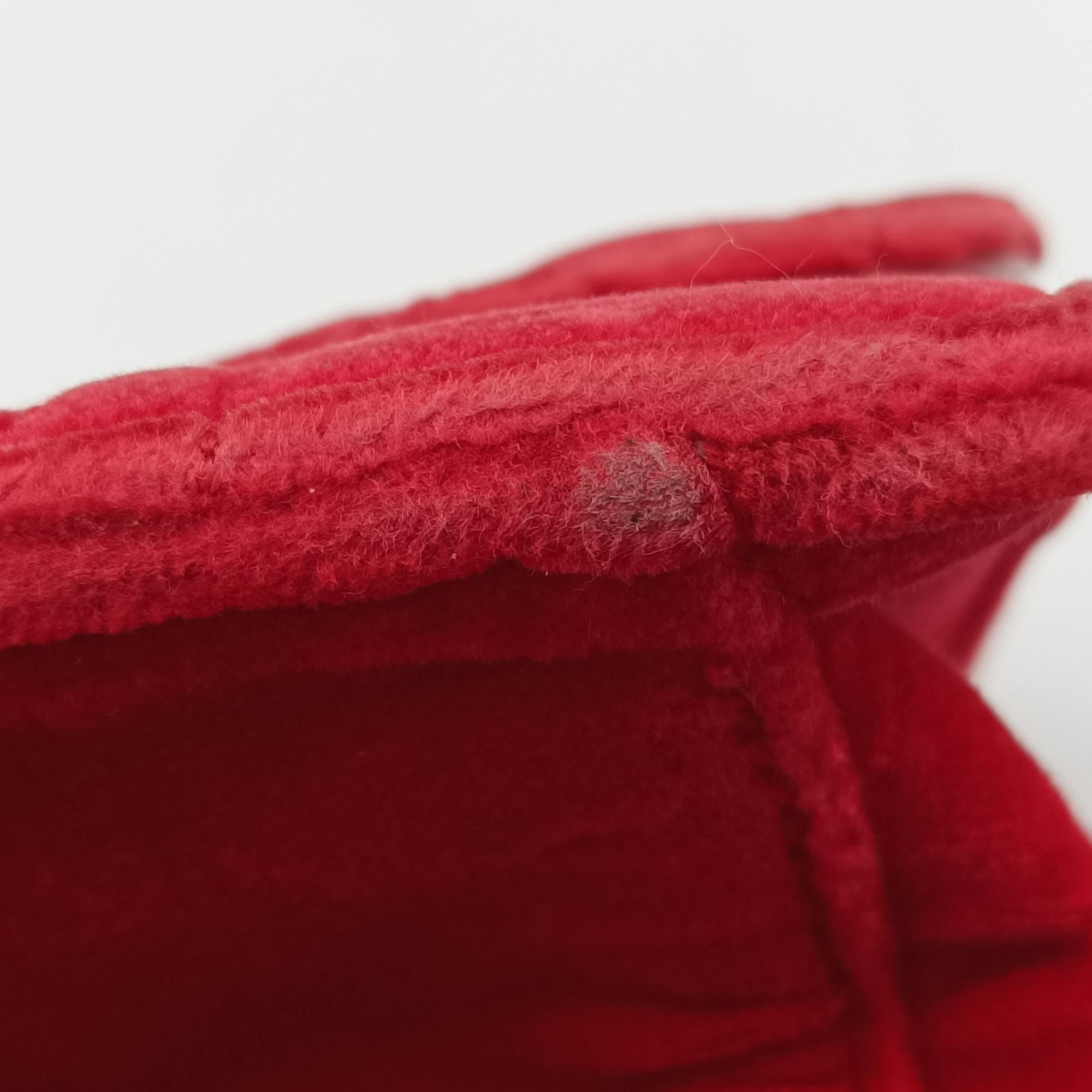 Vintage Ferragamo Gancino Red velour  shoulderbag | stylenewstar