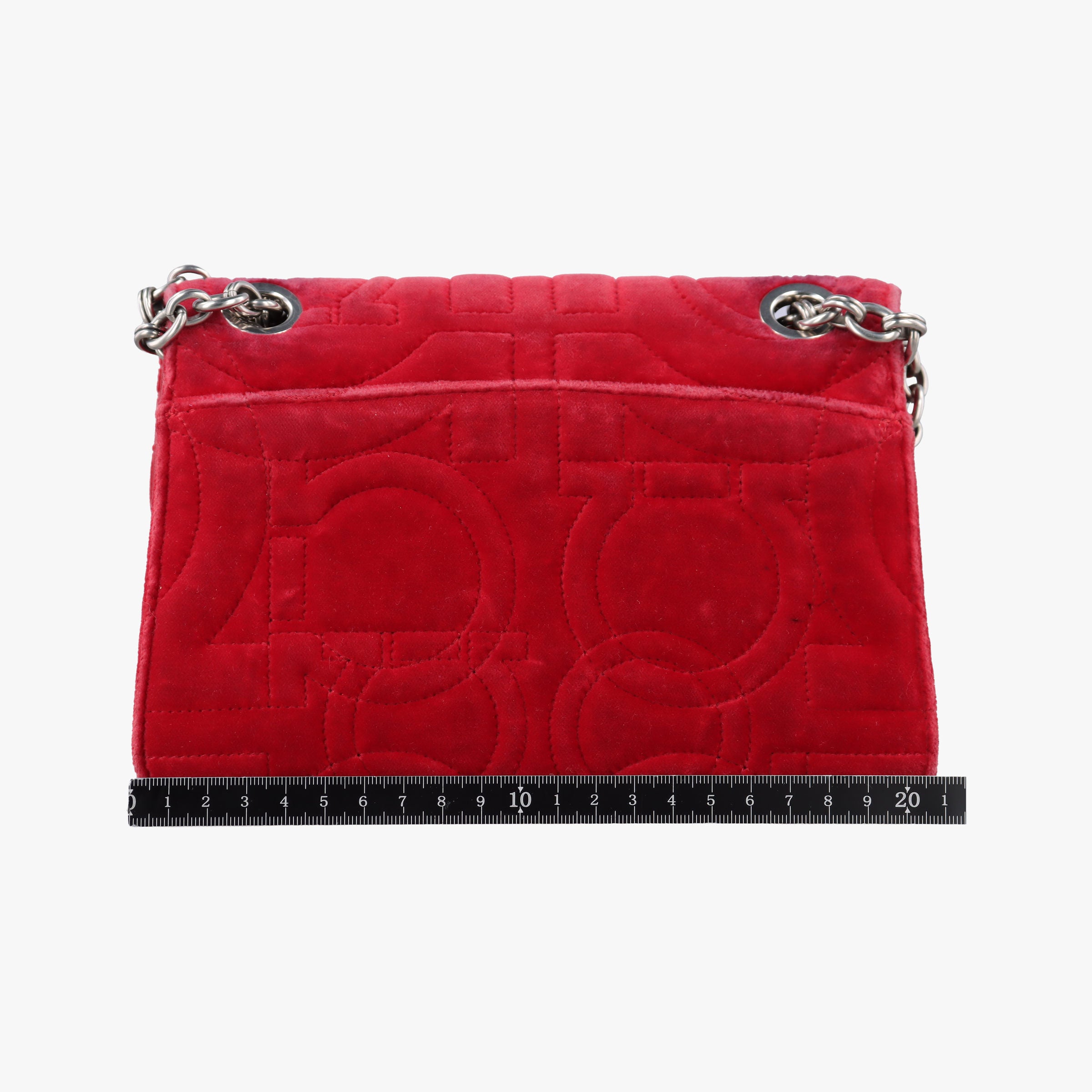 Vintage Ferragamo Gancino Red velour  shoulderbag | stylenewstar