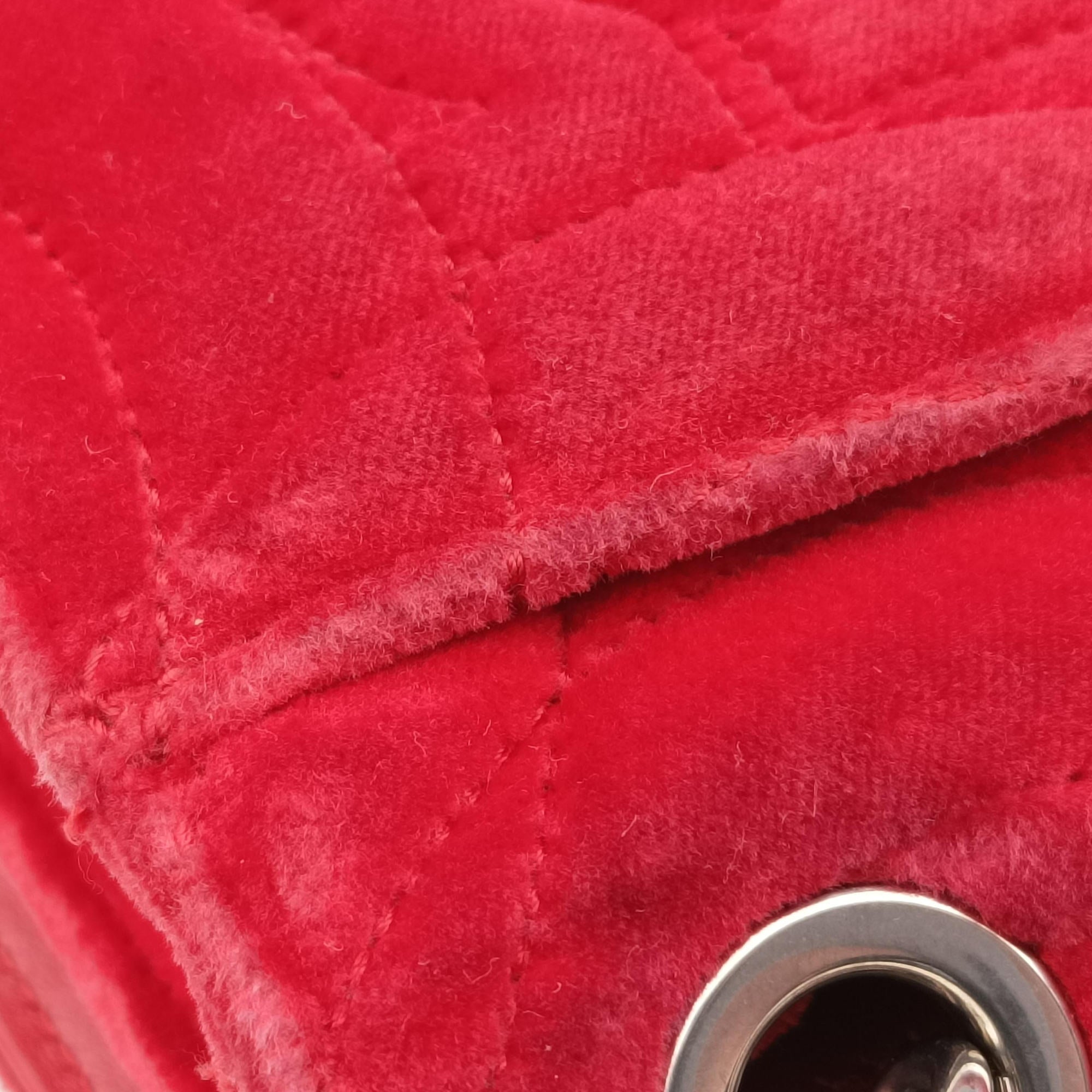 Vintage Ferragamo Gancino Red velour  shoulderbag | stylenewstar