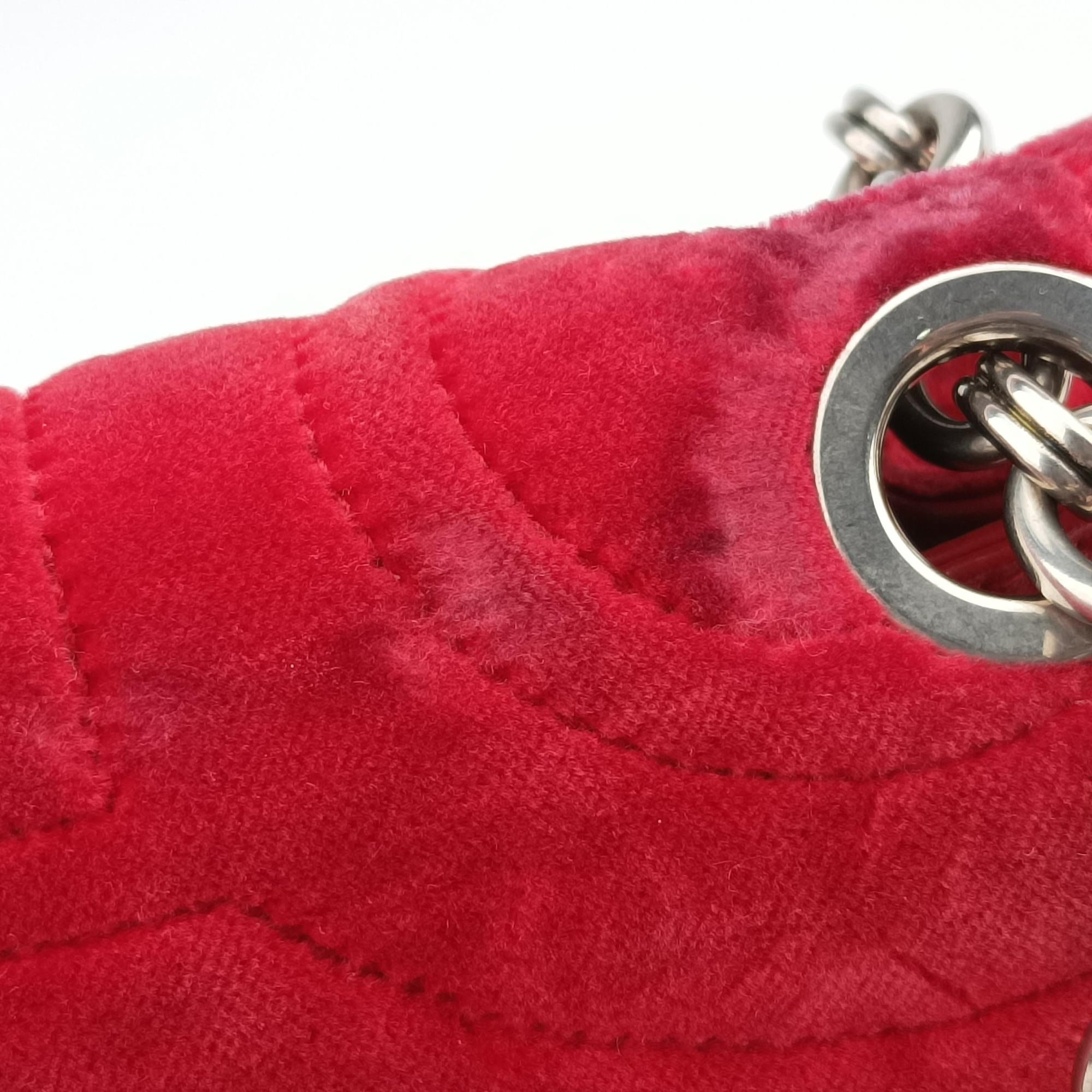 Vintage Ferragamo Gancino Red velour  shoulderbag | stylenewstar