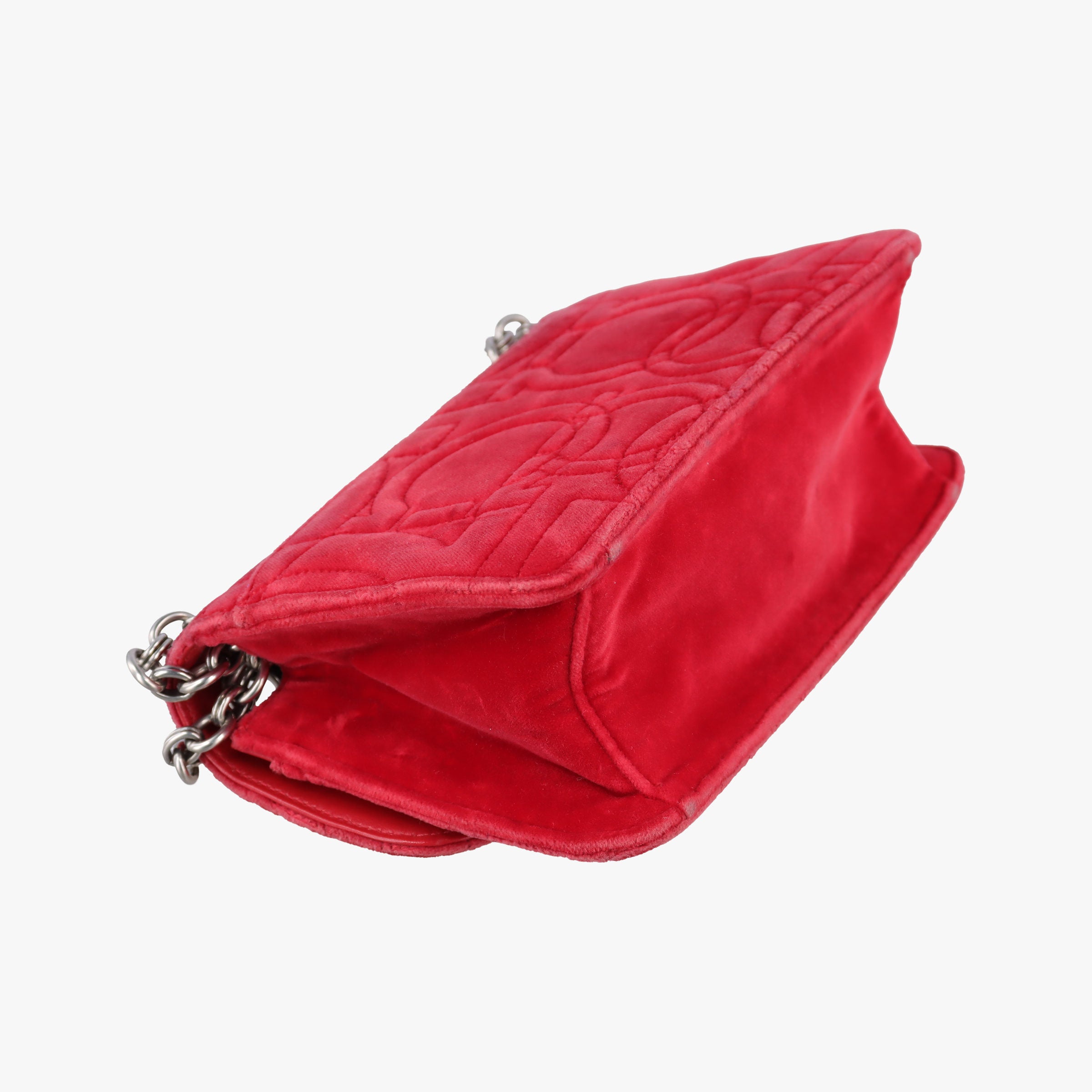 Vintage Ferragamo Gancino Red velour  shoulderbag | stylenewstar