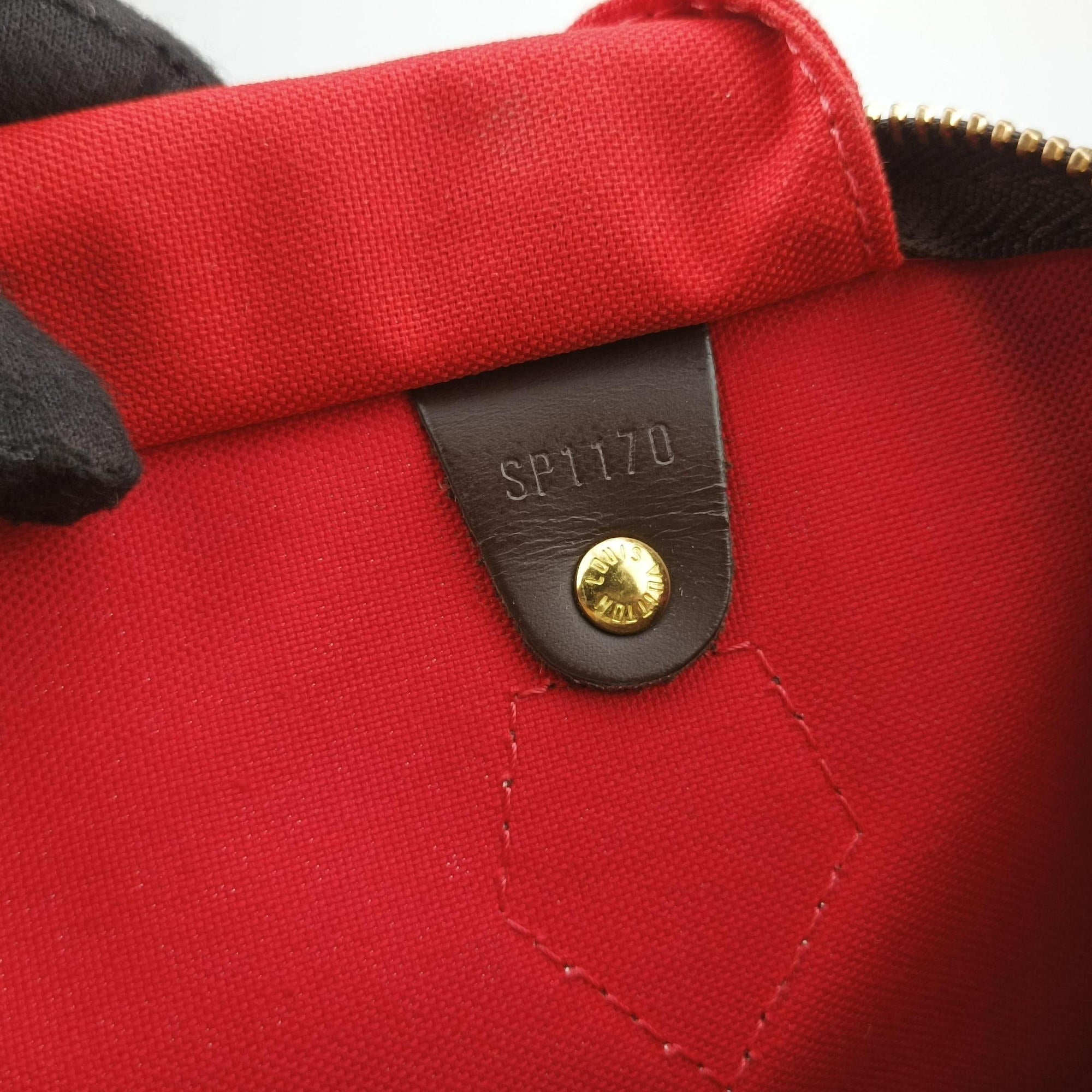 Secondhand Louis Vuitton Speedy 30 EBENE Damier Canvas N41523 shoulderbag | stylenewstar