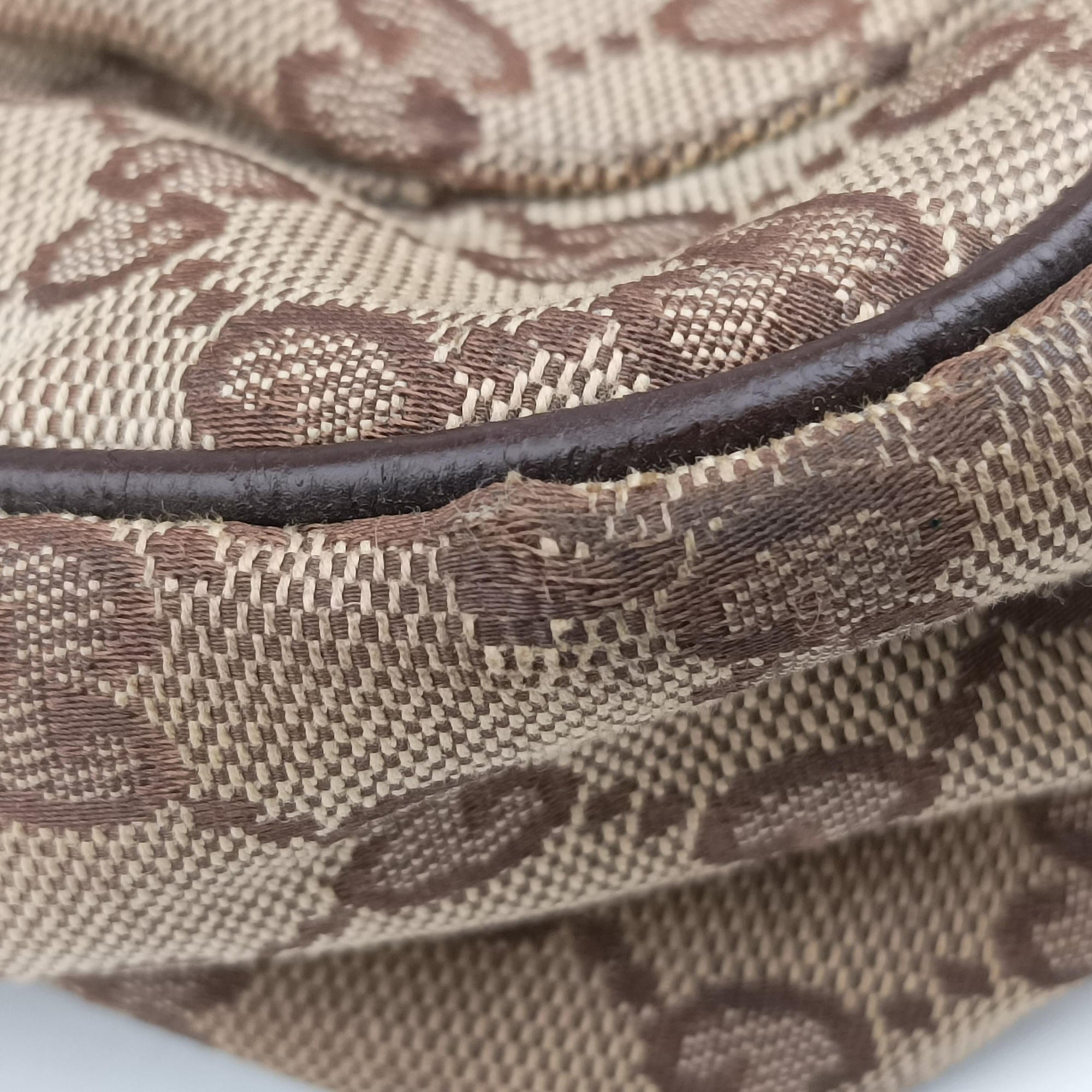 Pre-owned Gucci GG canvas Messenger Beige × Dark Brown canvas 131211 crossbodybag | stylenewstar