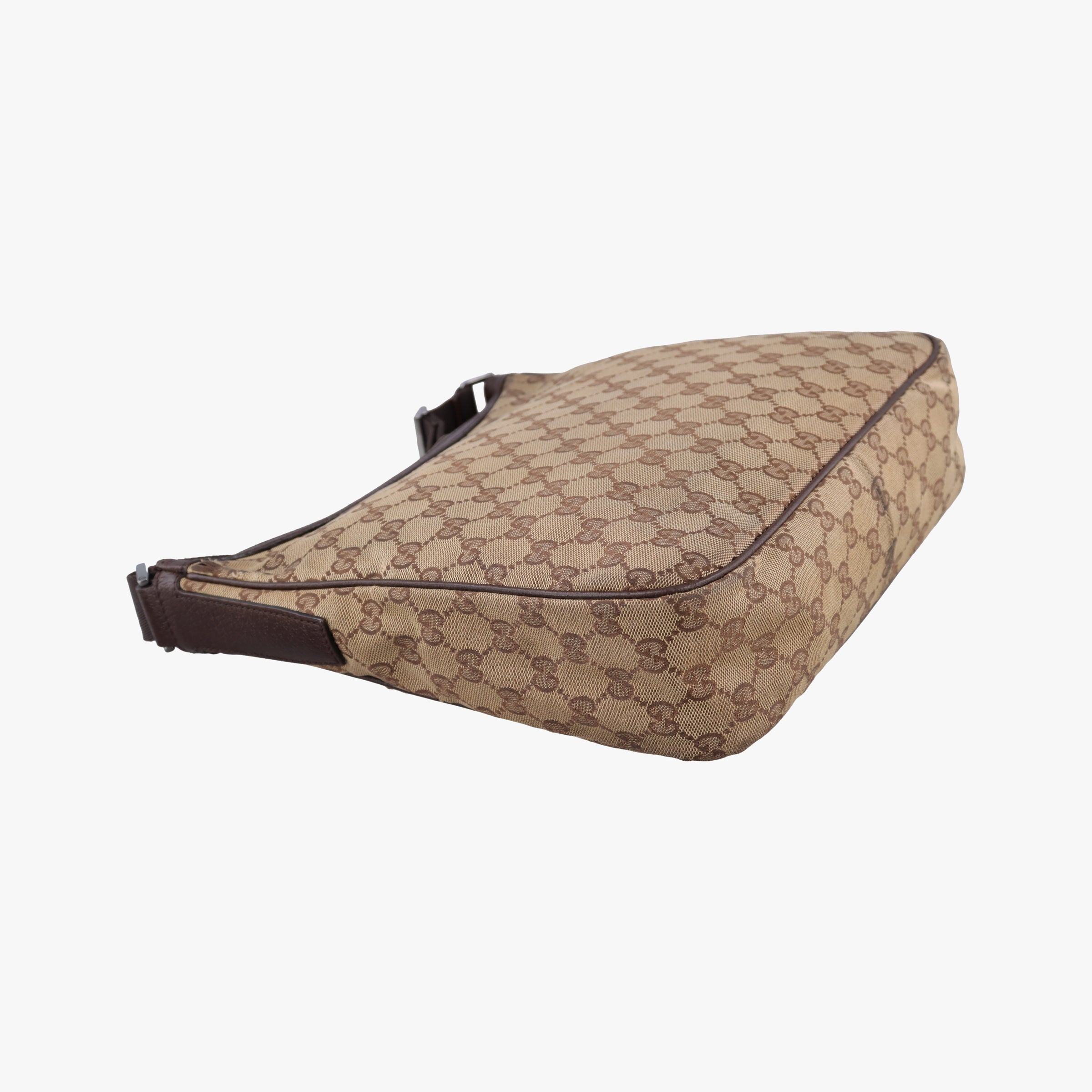 Pre-owned Gucci GG canvas Messenger Beige × Dark Brown canvas 131211 crossbodybag | stylenewstar