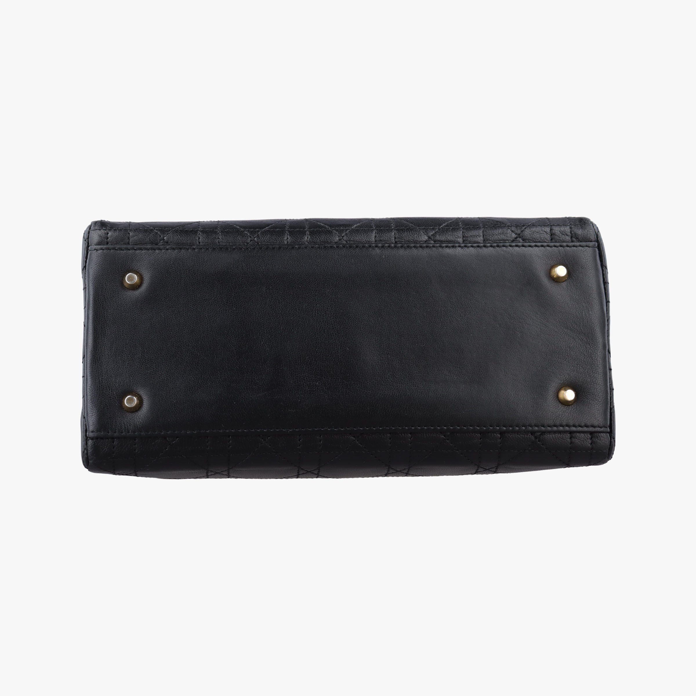 Pre-owned Christian Dior Lady Dior Black lambskin  handbag | stylenewstar