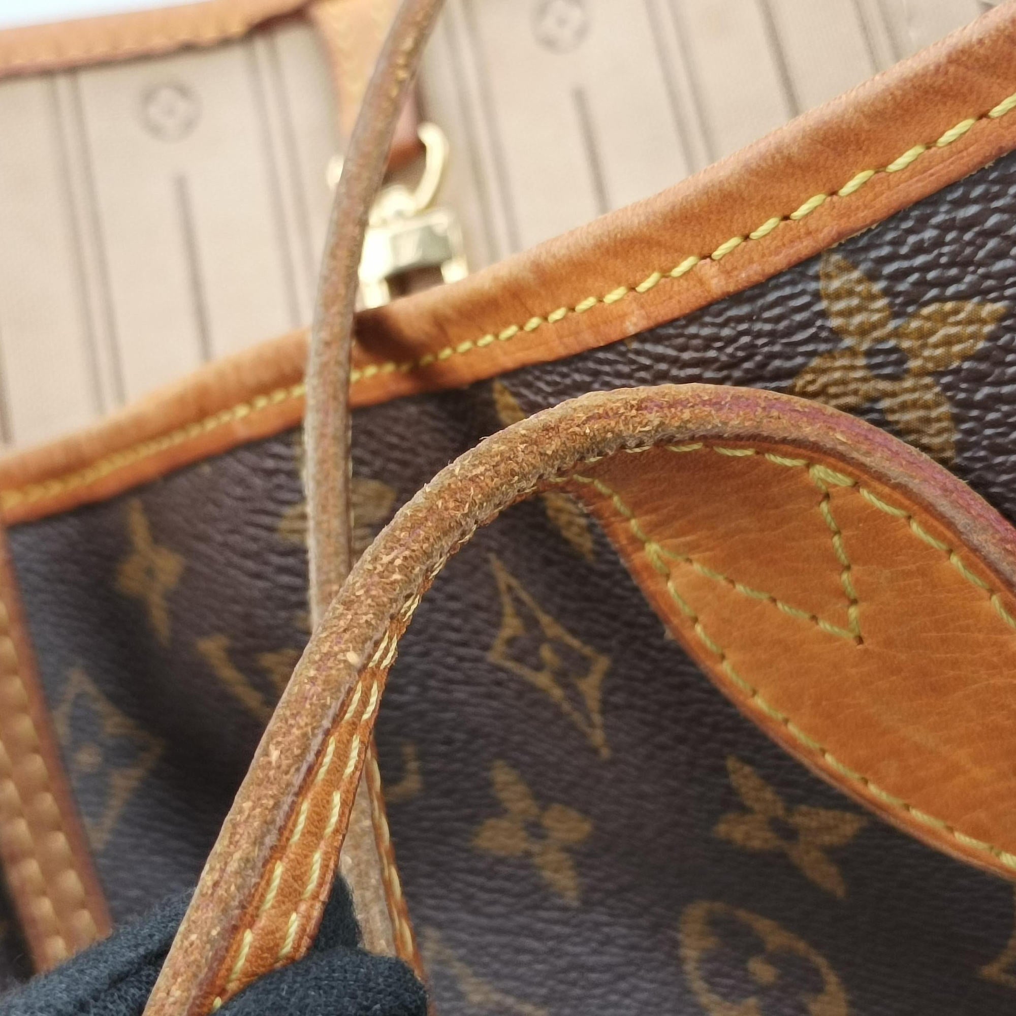 Pre-owned Louis Vuitton NEVERFULL GM Brown Monogram Canvas M40157 handbag | stylenewstar