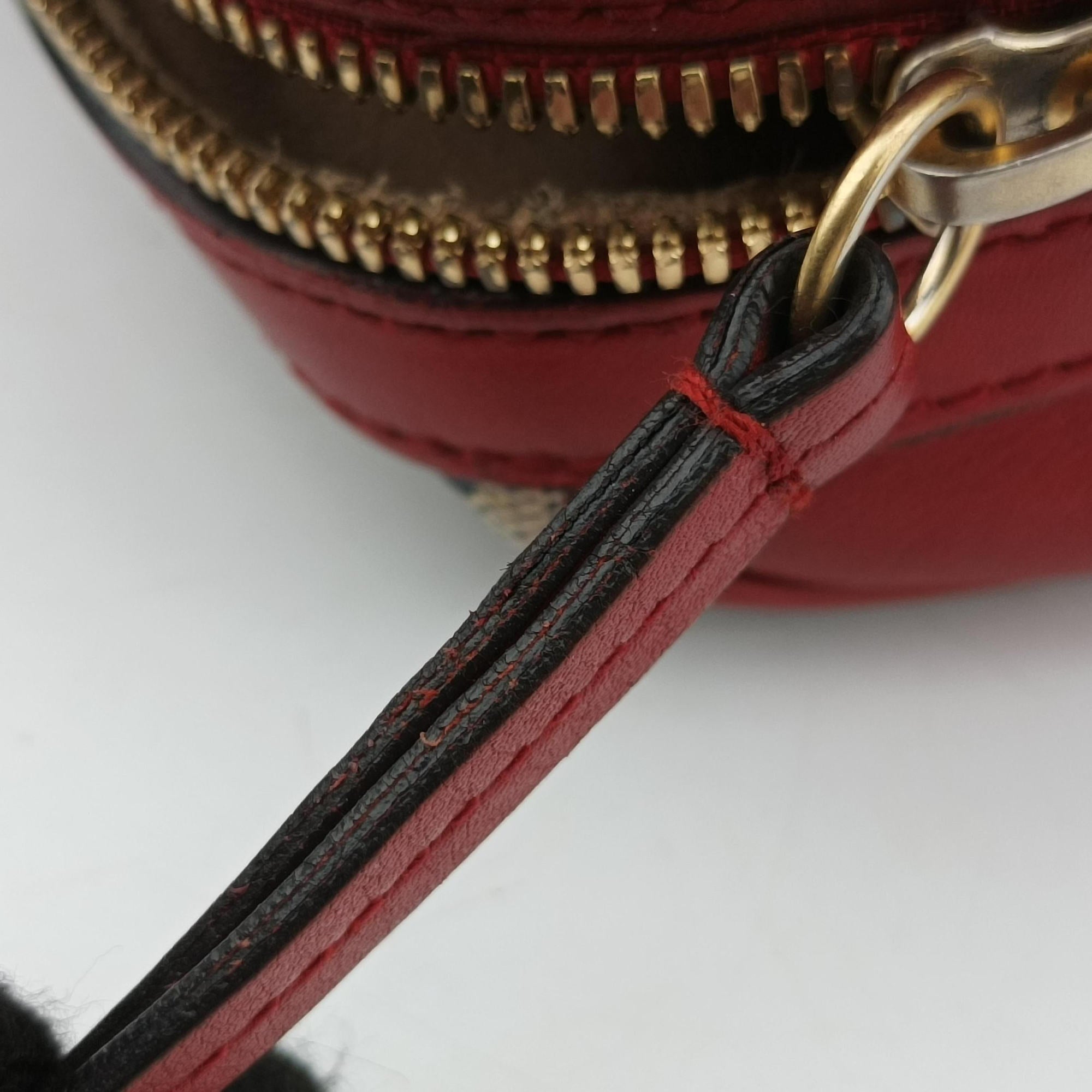 Pre-owned Gucci GG SUPREME Beige x Red x Navy PVC coated canvasxLeather 409529 shoulderbag | stylenewstar