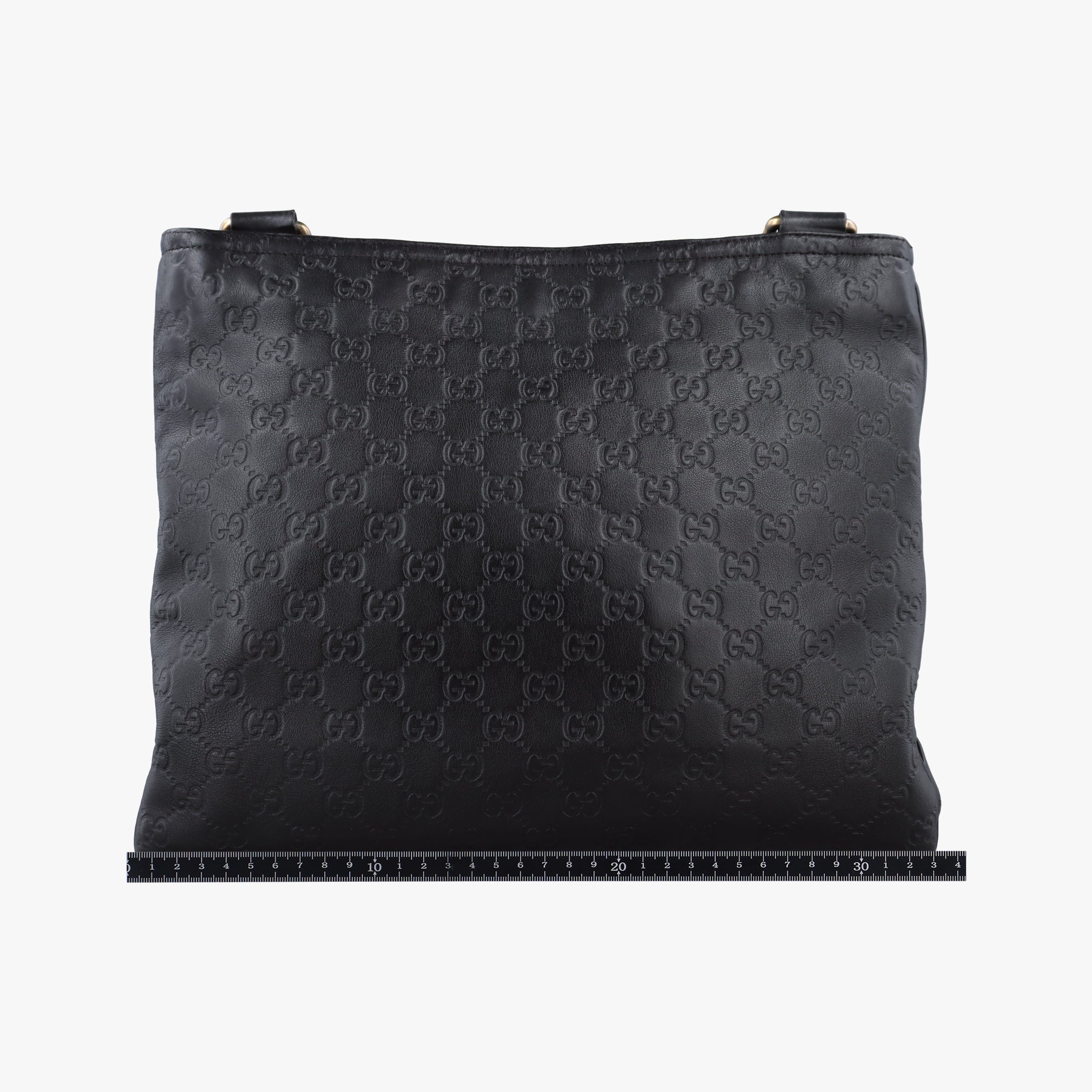 Secondhand Gucci GG Imprime messenger Black Leather 201446 shoulderbag | stylenewstar