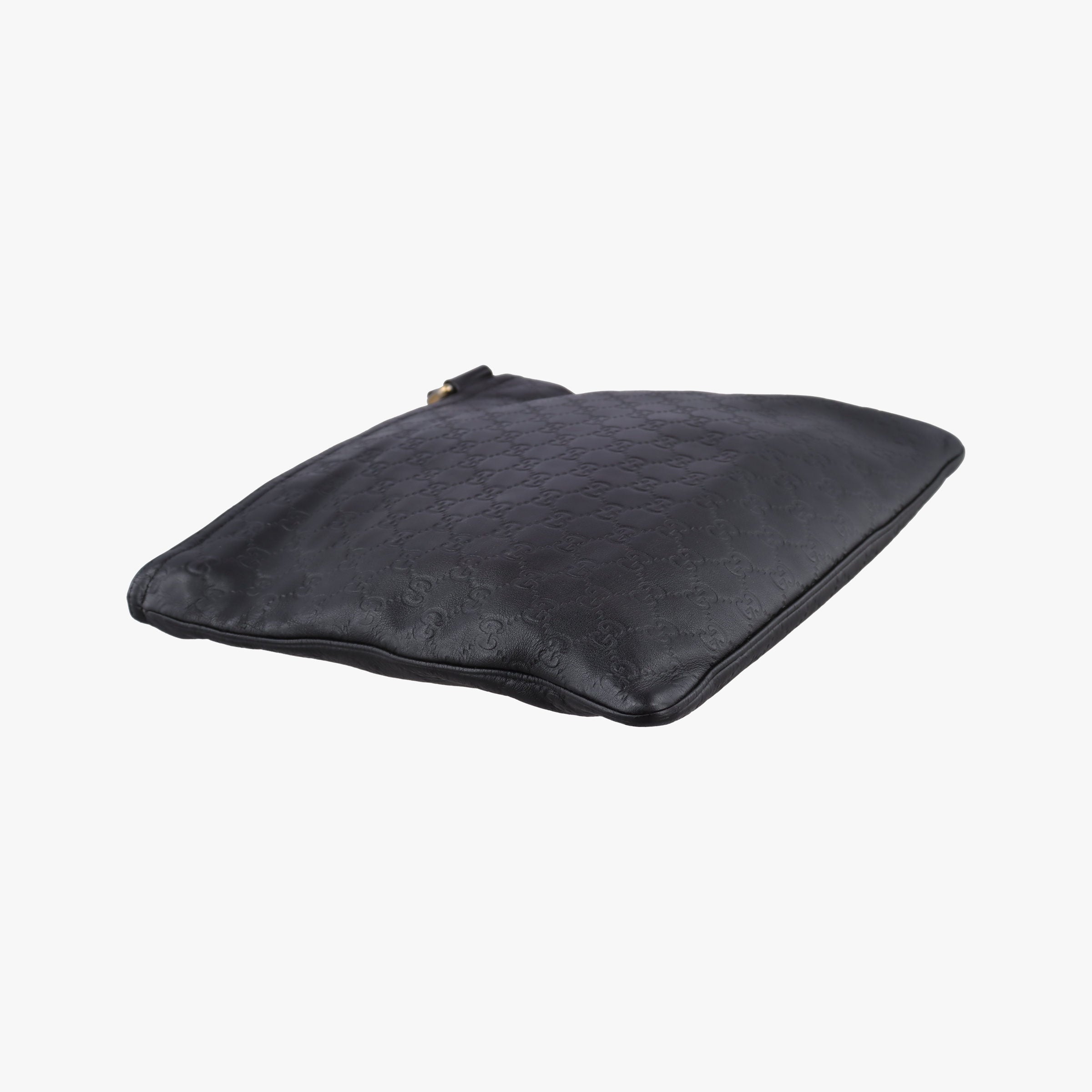 Secondhand Gucci GG Imprime messenger Black Leather 201446 shoulderbag | stylenewstar