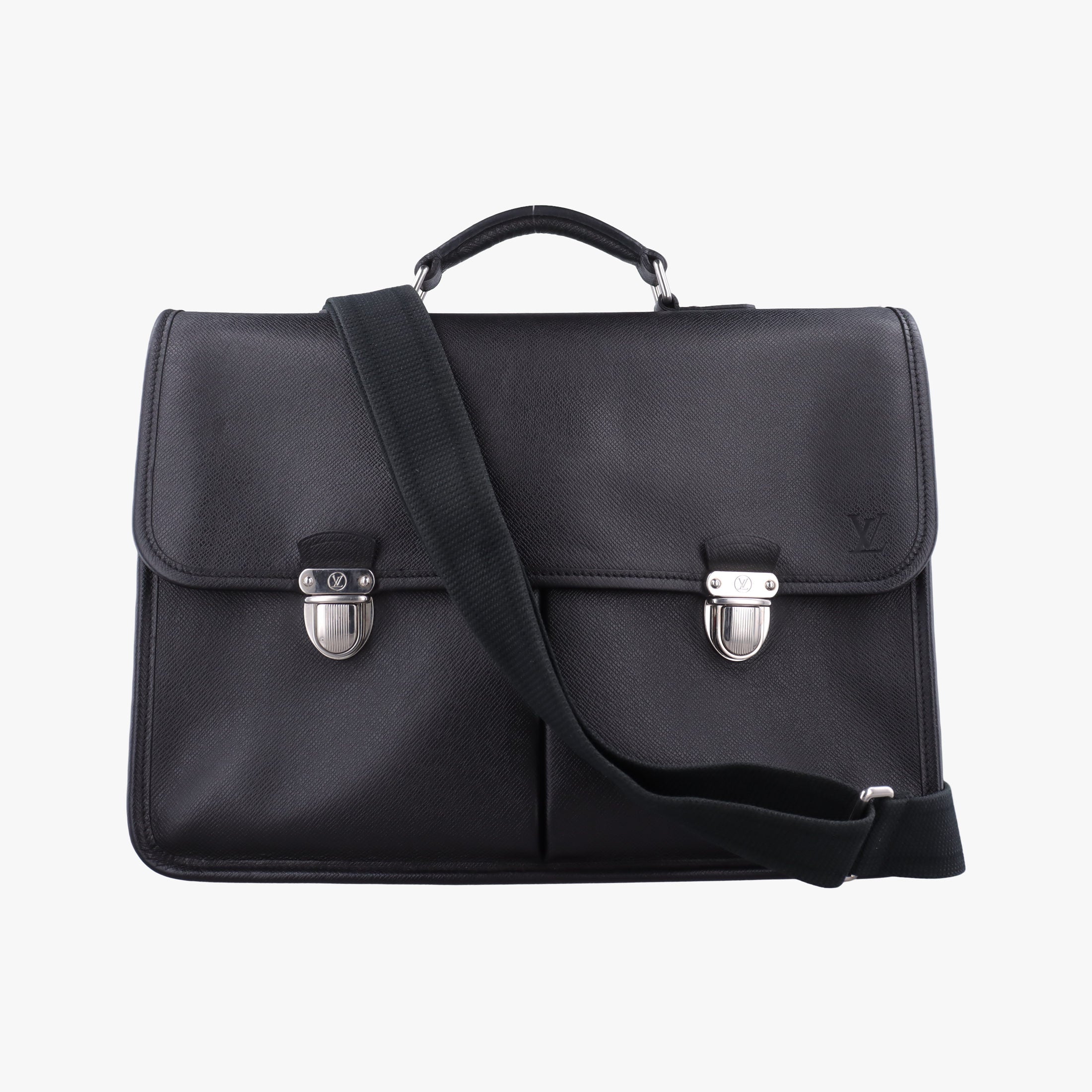 Vintage Louis Vuitton Anton Briefcase Ardoise Taiga calfskin leather M33416 shoulderbag | stylenewstar