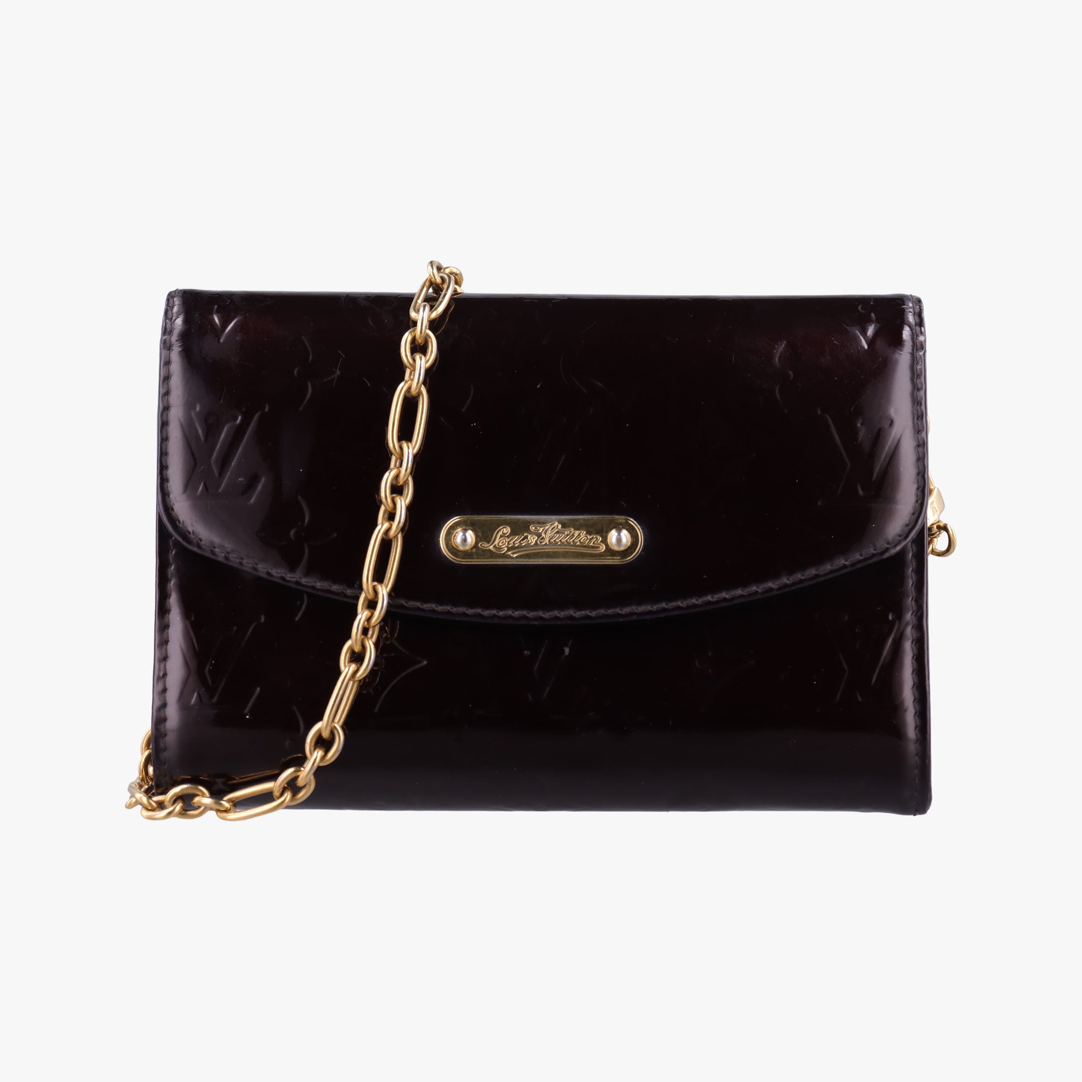 Pre-owned Louis Vuitton Belle Air Amarante Vernis M93613 shoulderbag | stylenewstar