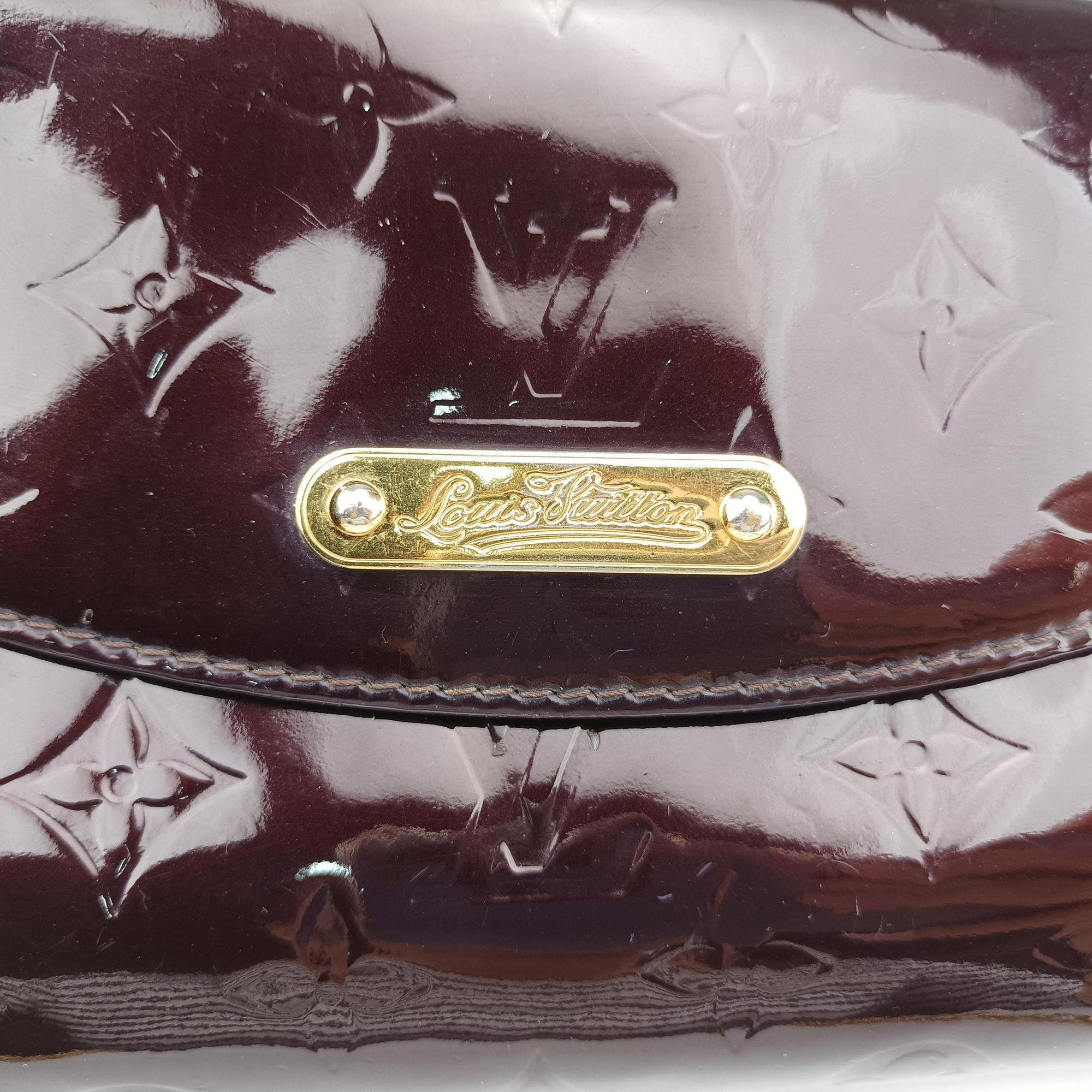 Pre-owned Louis Vuitton Belle Air Amarante Vernis M93613 shoulderbag | stylenewstar