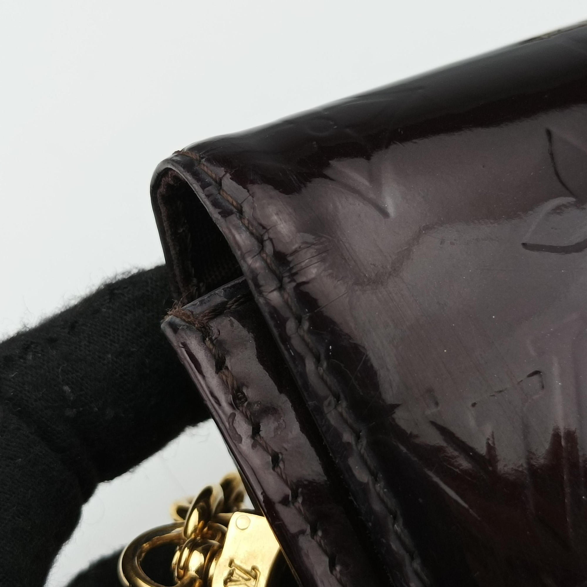 Pre-owned Louis Vuitton Belle Air Amarante Vernis M93613 shoulderbag | stylenewstar