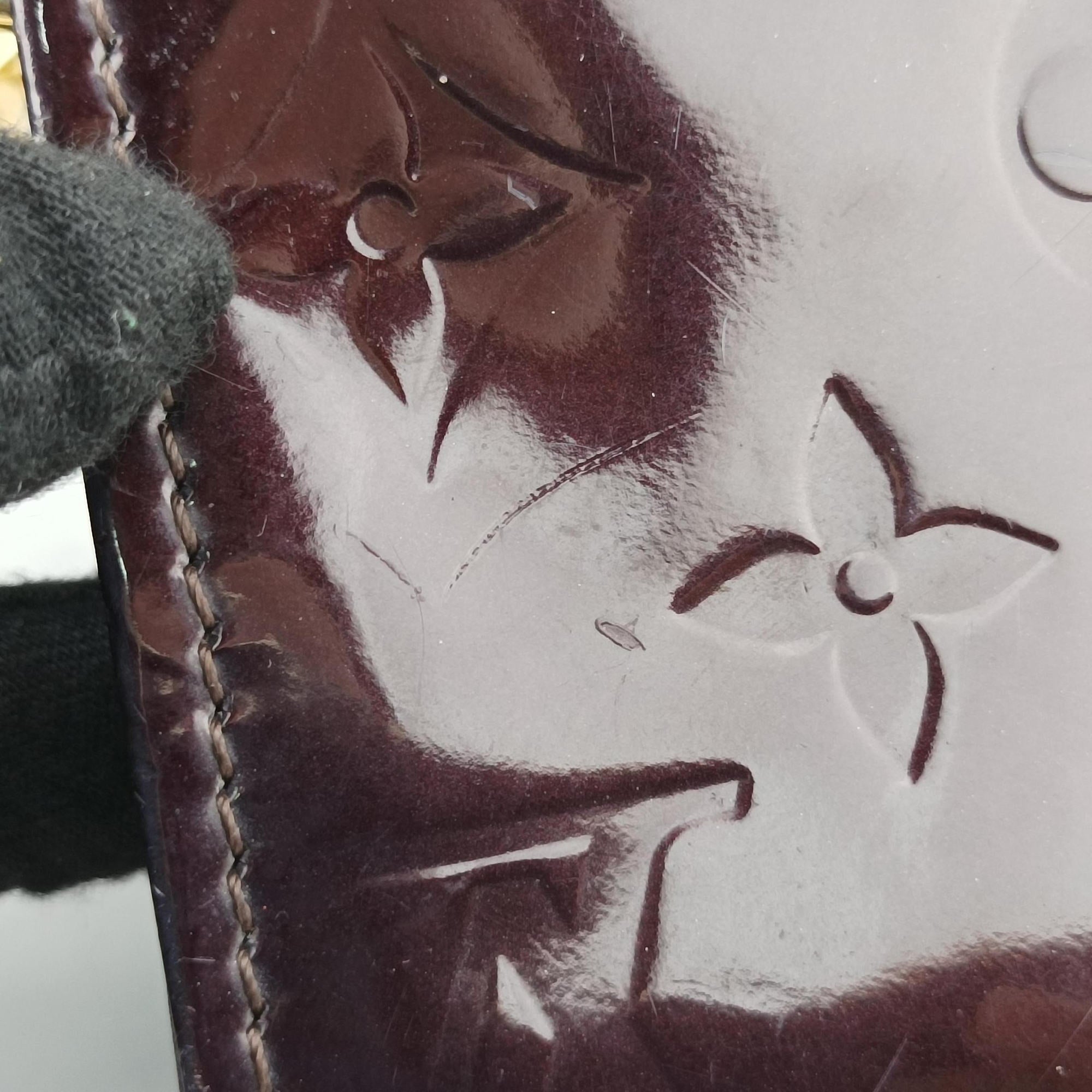 Pre-owned Louis Vuitton Belle Air Amarante Vernis M93613 shoulderbag | stylenewstar