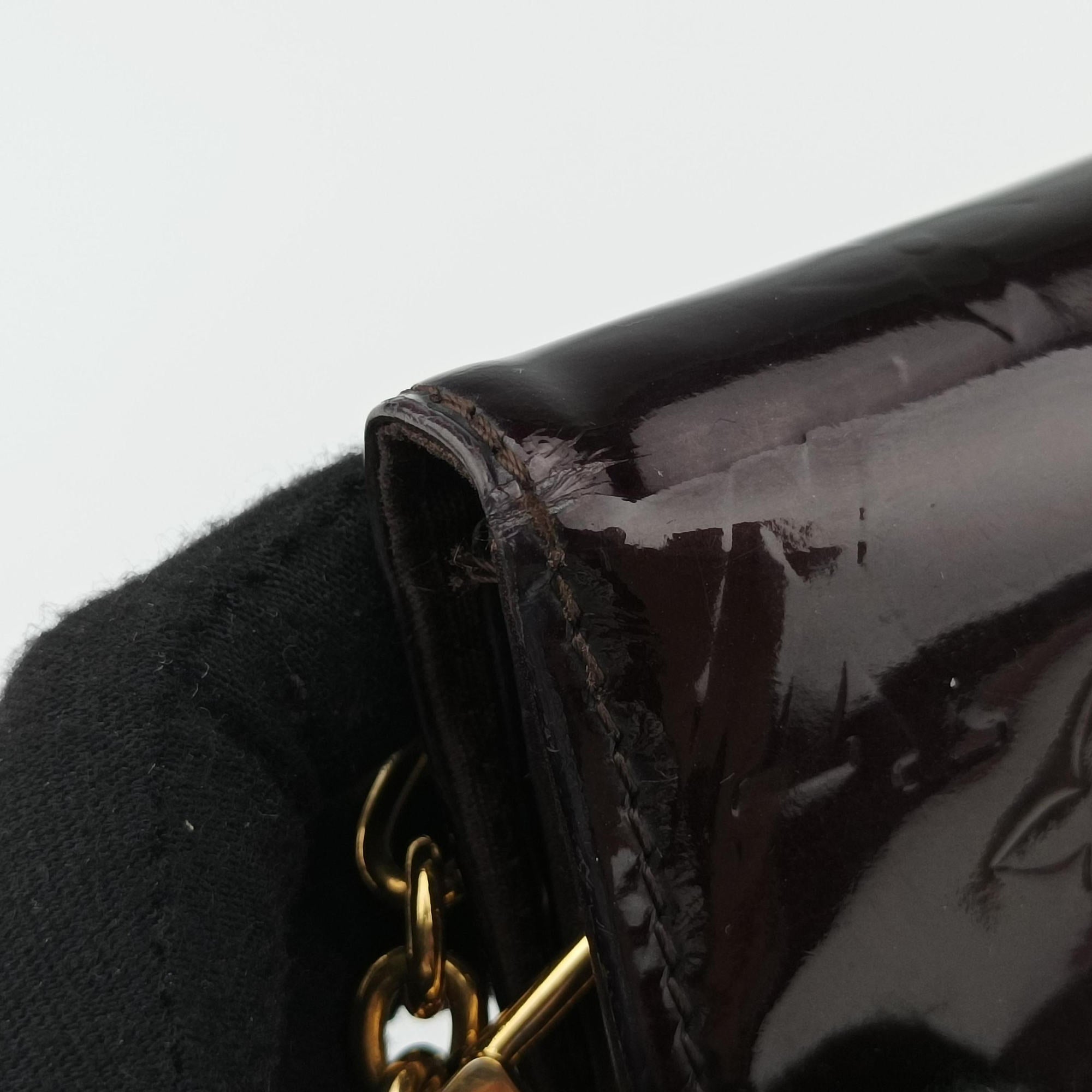 Pre-owned Louis Vuitton Belle Air Amarante Vernis M93613 shoulderbag | stylenewstar