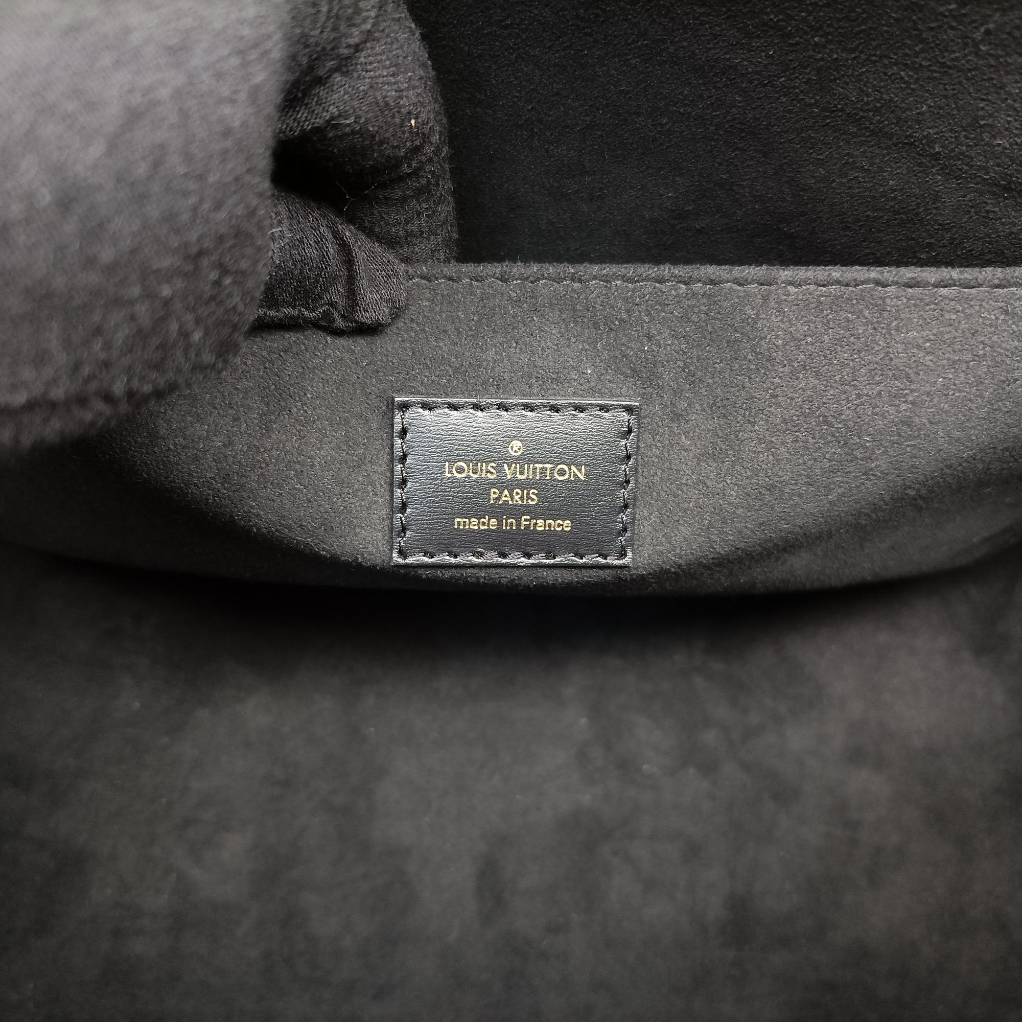 Pre-owned Louis Vuitton SINCE1854 On the Go GM Black×White jacquard canvas x leather M57207 handbag | stylenewstar