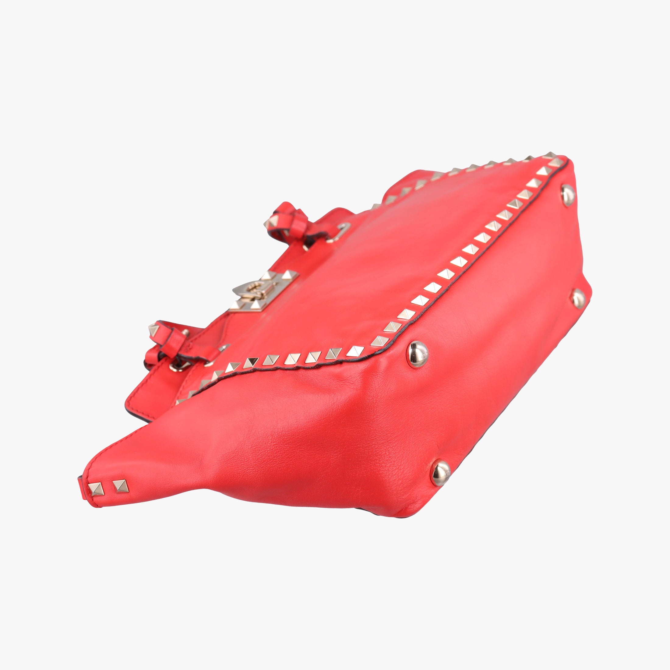 Secondhand Valentino Rockstud Red Leather  shoulderbag | stylenewstar