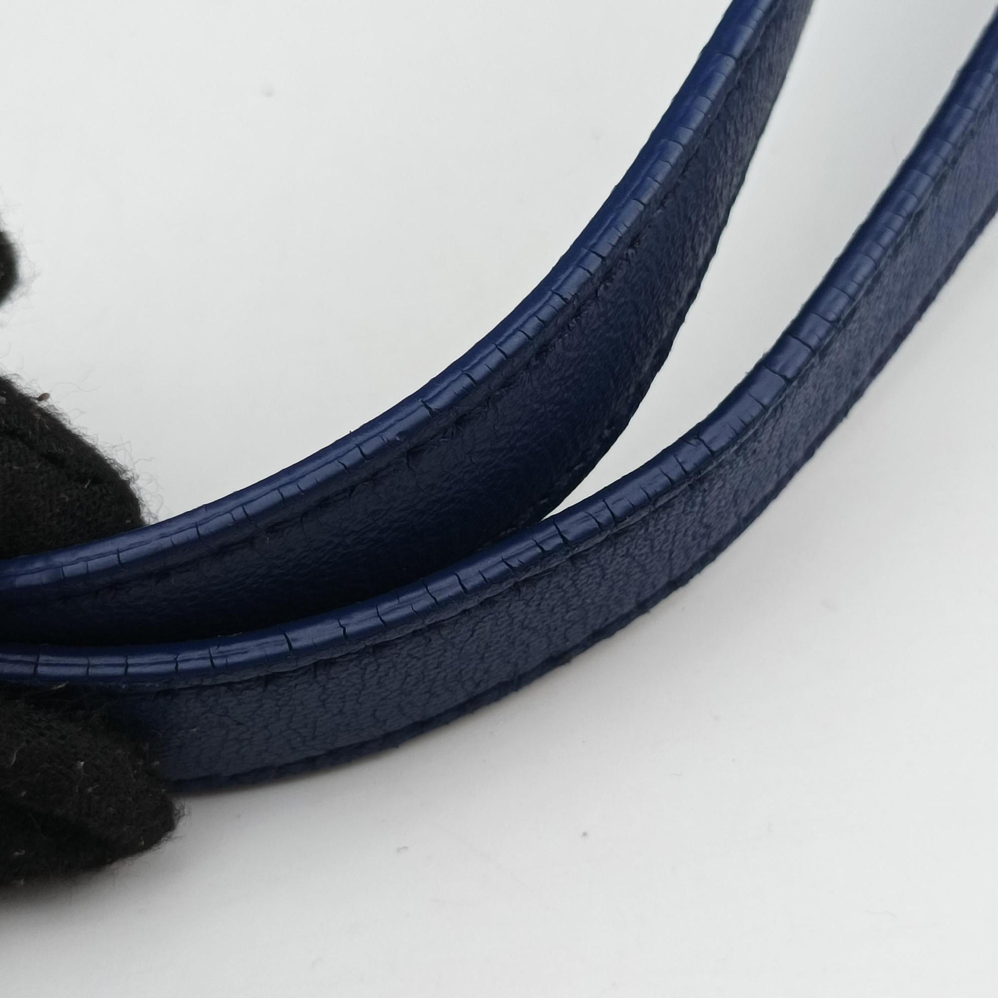 Vintage Bottega Veneta Cesta Intrecciato Blue lambskin  handbag | stylenewstar