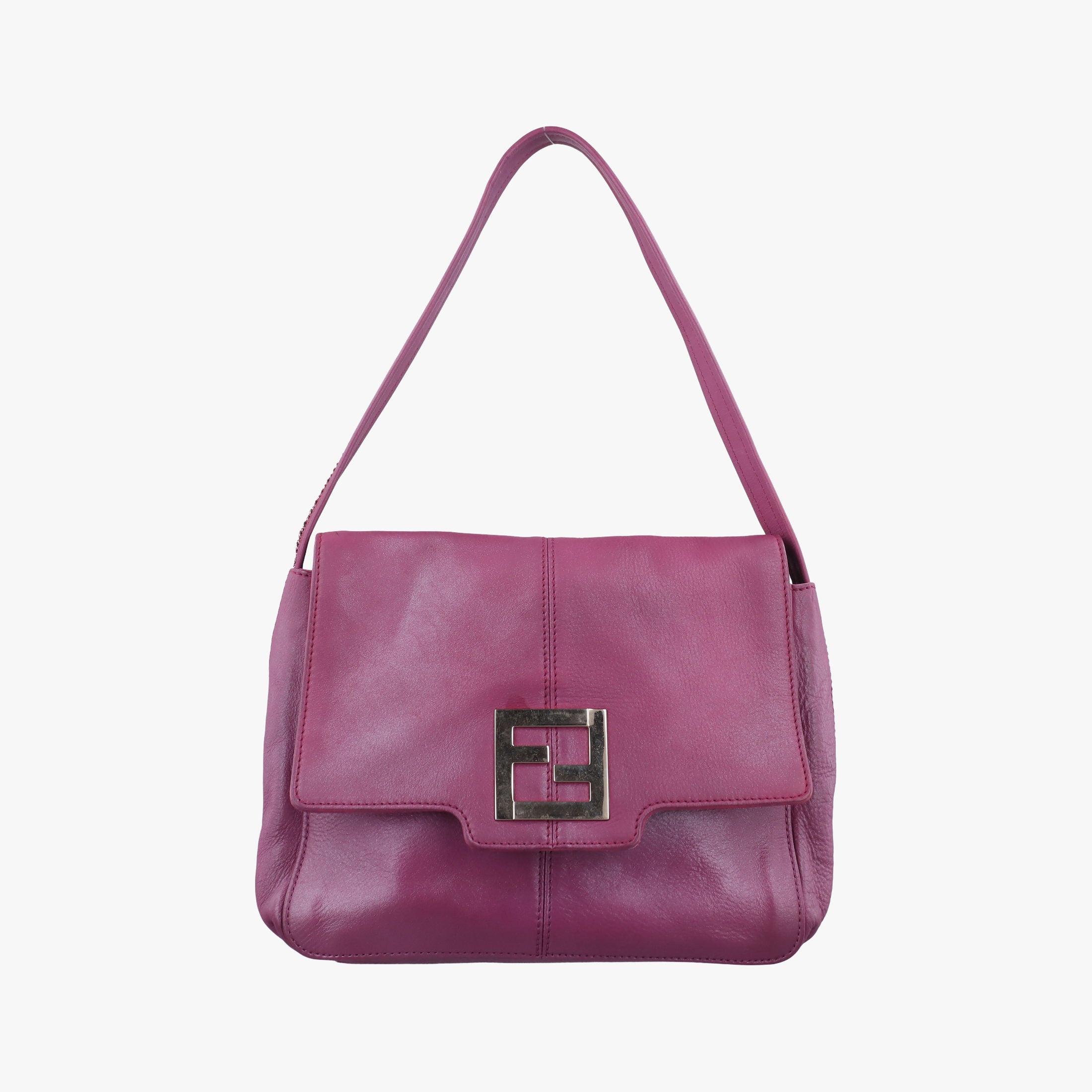 Pre-owned Fendi Nubuck Purple Leather 8BT174 shoulderbag | stylenewstar