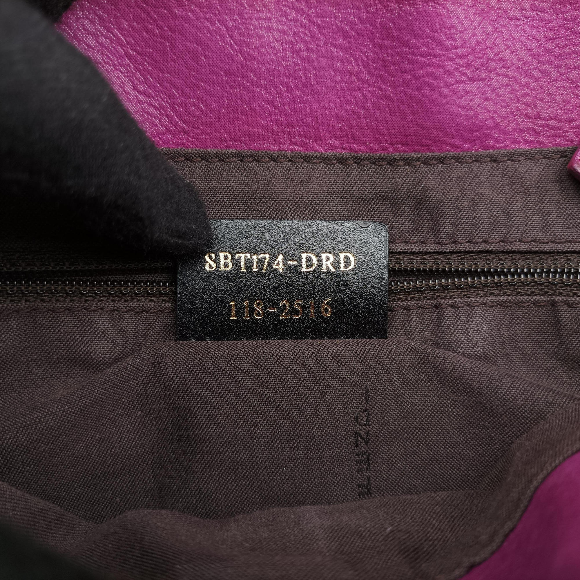 Pre-owned Fendi Nubuck Purple Leather 8BT174 shoulderbag | stylenewstar