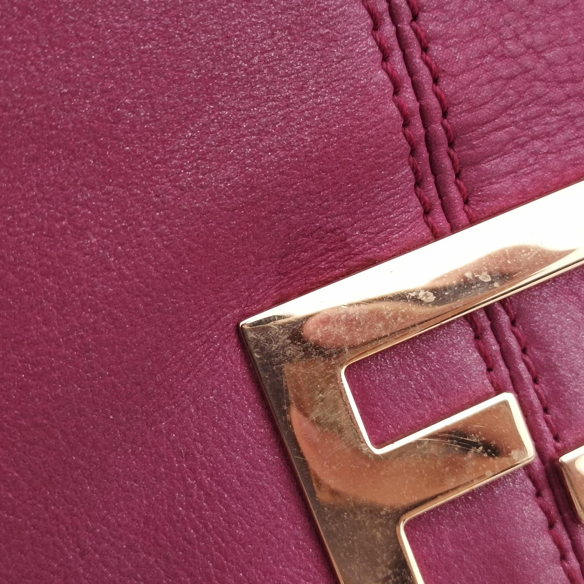 Pre-owned Fendi Nubuck Purple Leather 8BT174 shoulderbag | stylenewstar