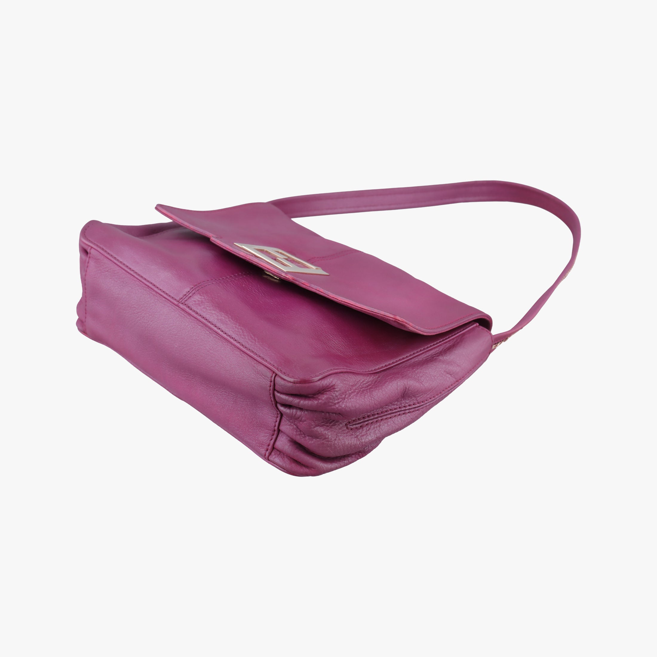 Pre-owned Fendi Nubuck Purple Leather 8BT174 shoulderbag | stylenewstar