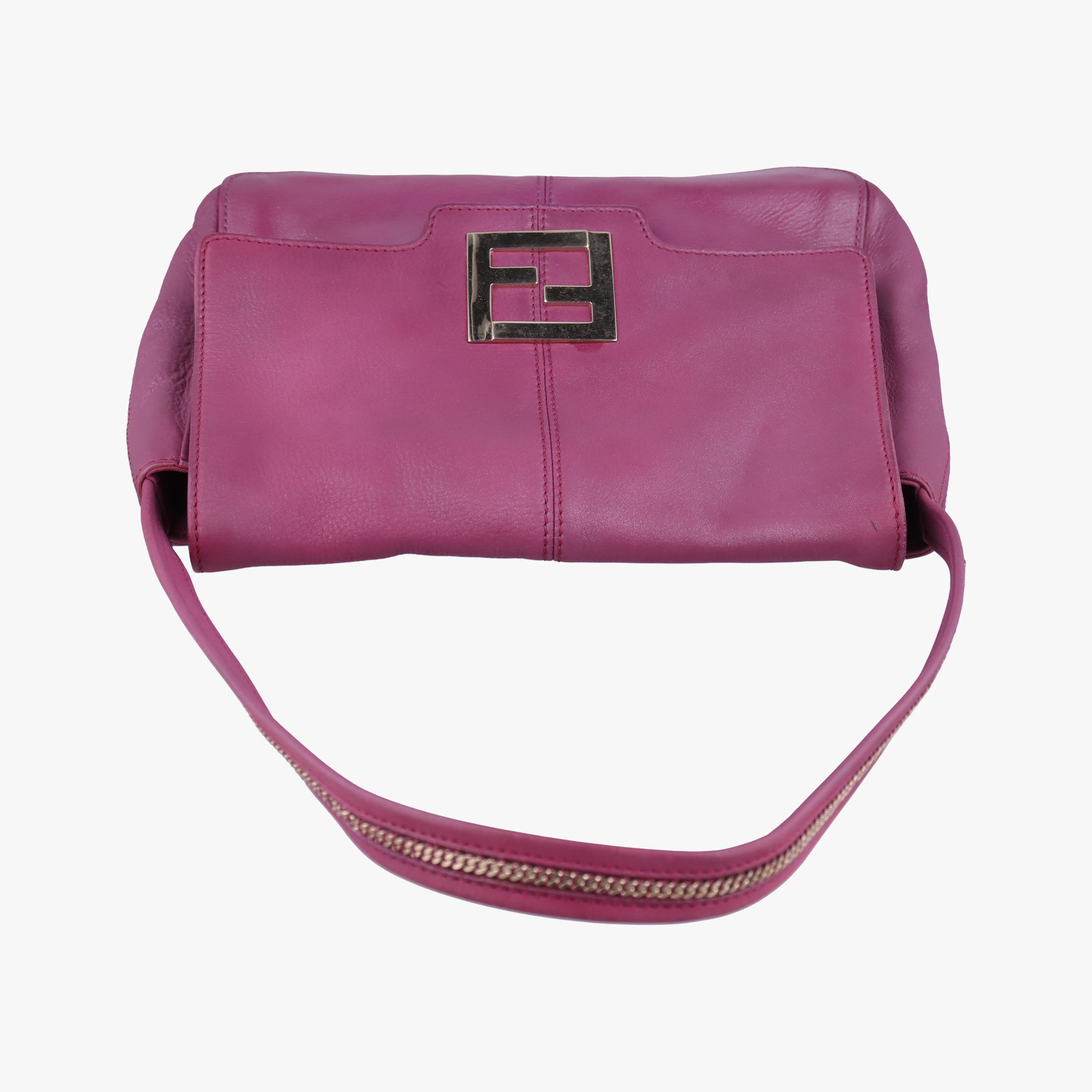 Pre-owned Fendi Nubuck Purple Leather 8BT174 shoulderbag | stylenewstar