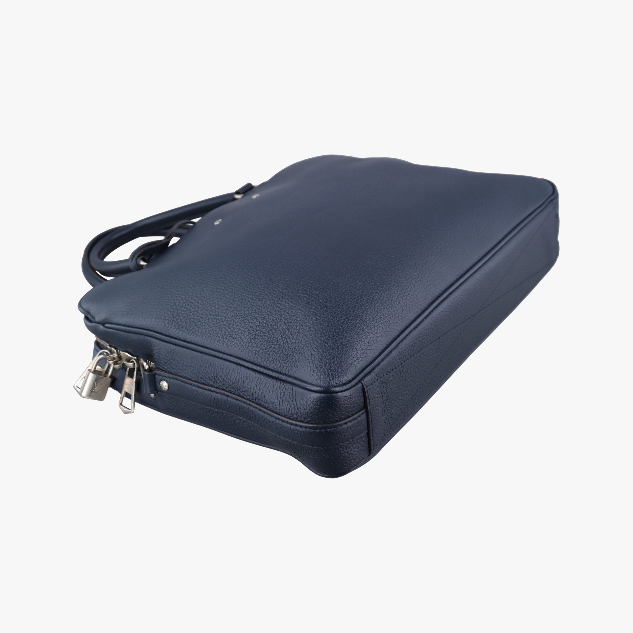 Secondhand Louis Vuitton Armand Briefcase MM Navy Taurillon leather M54380 shoulderbag | stylenewstar