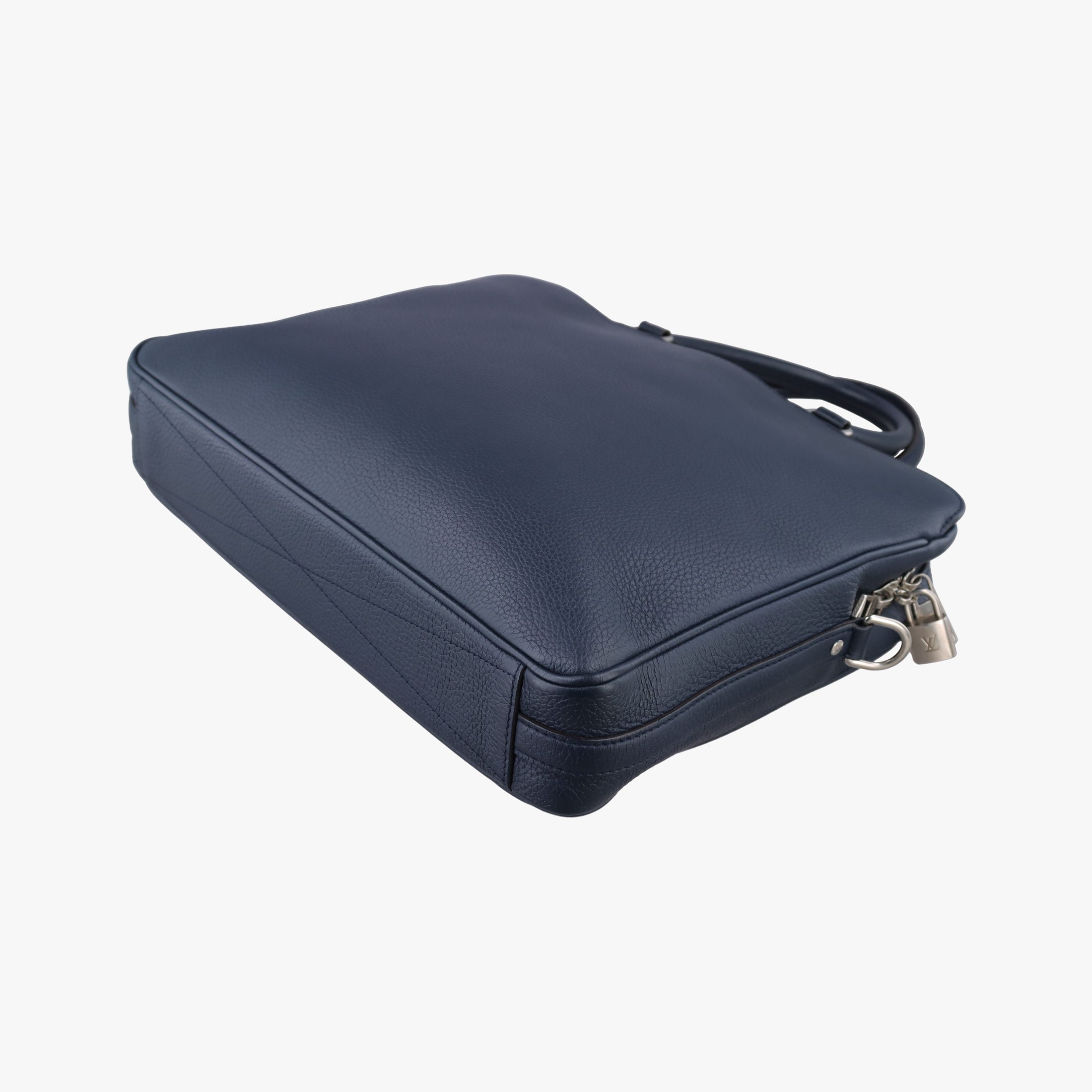 Secondhand Louis Vuitton Armand Briefcase MM Navy Taurillon leather M54380 shoulderbag | stylenewstar