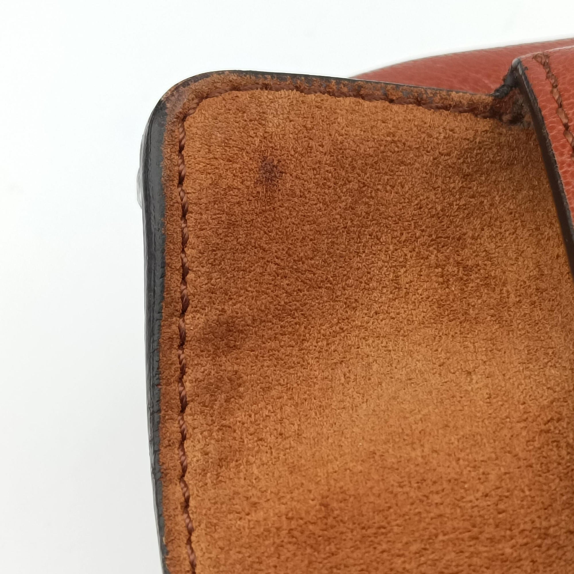 Pre-owned Givenchy GV3 small Chestnut Leather × Suede  shoulderbag | stylenewstar