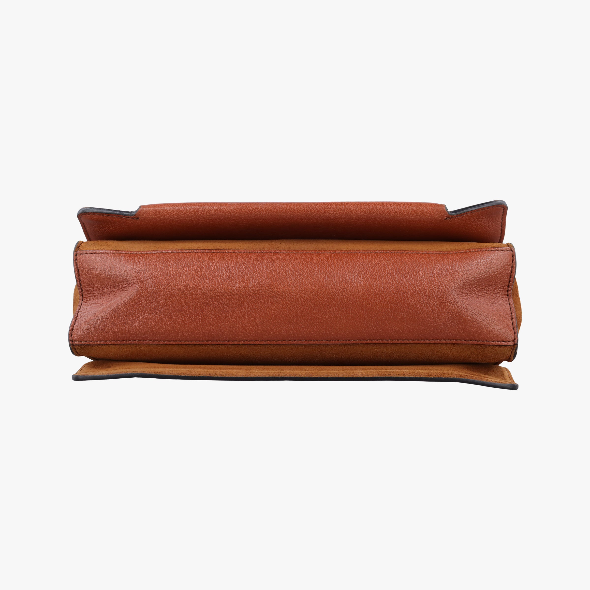 Pre-owned Givenchy GV3 small Chestnut Leather × Suede  shoulderbag | stylenewstar