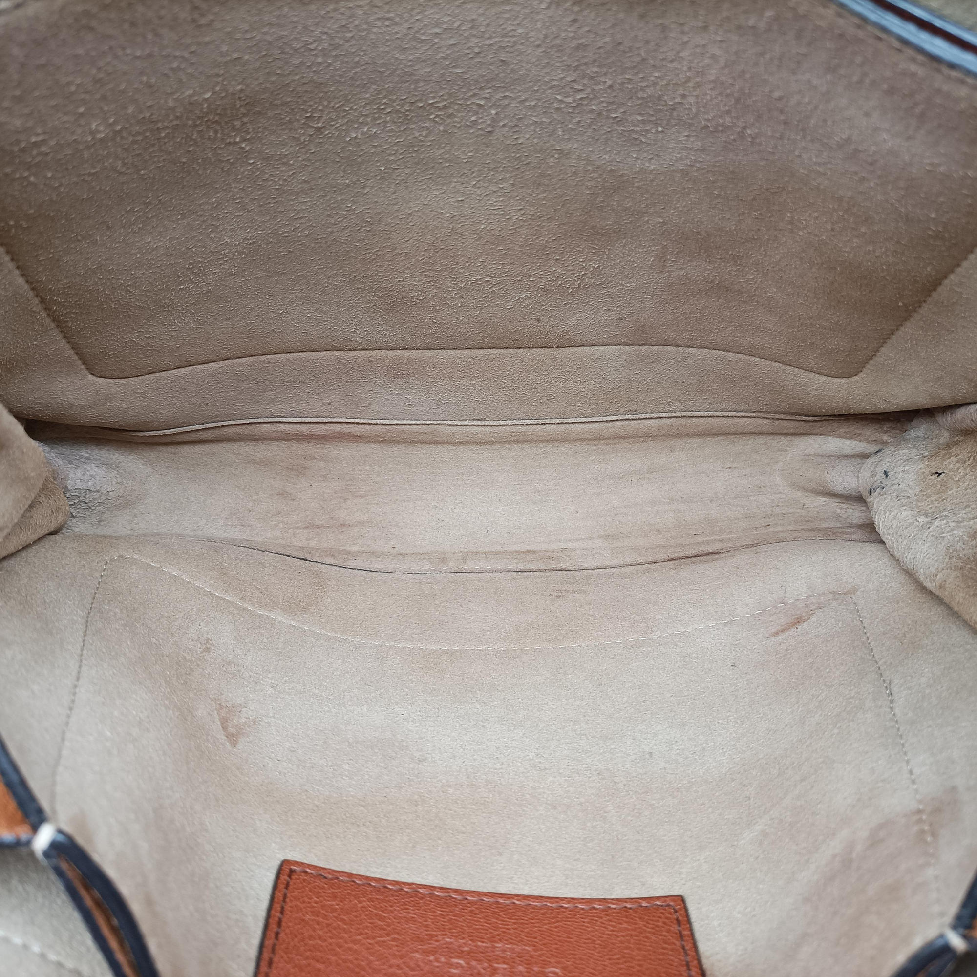Pre-owned Givenchy GV3 small Chestnut Leather × Suede  shoulderbag | stylenewstar