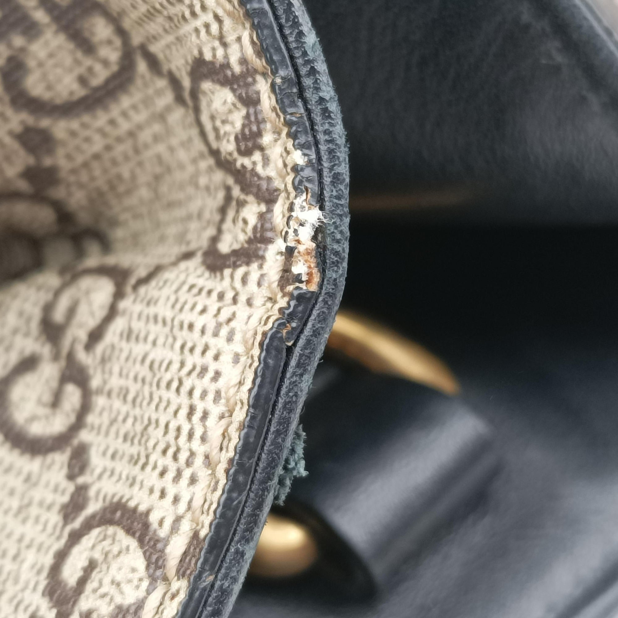 Pre-owned Gucci GG Supreme Bee Brown PVC coated canvas 450950 handbag | stylenewstar