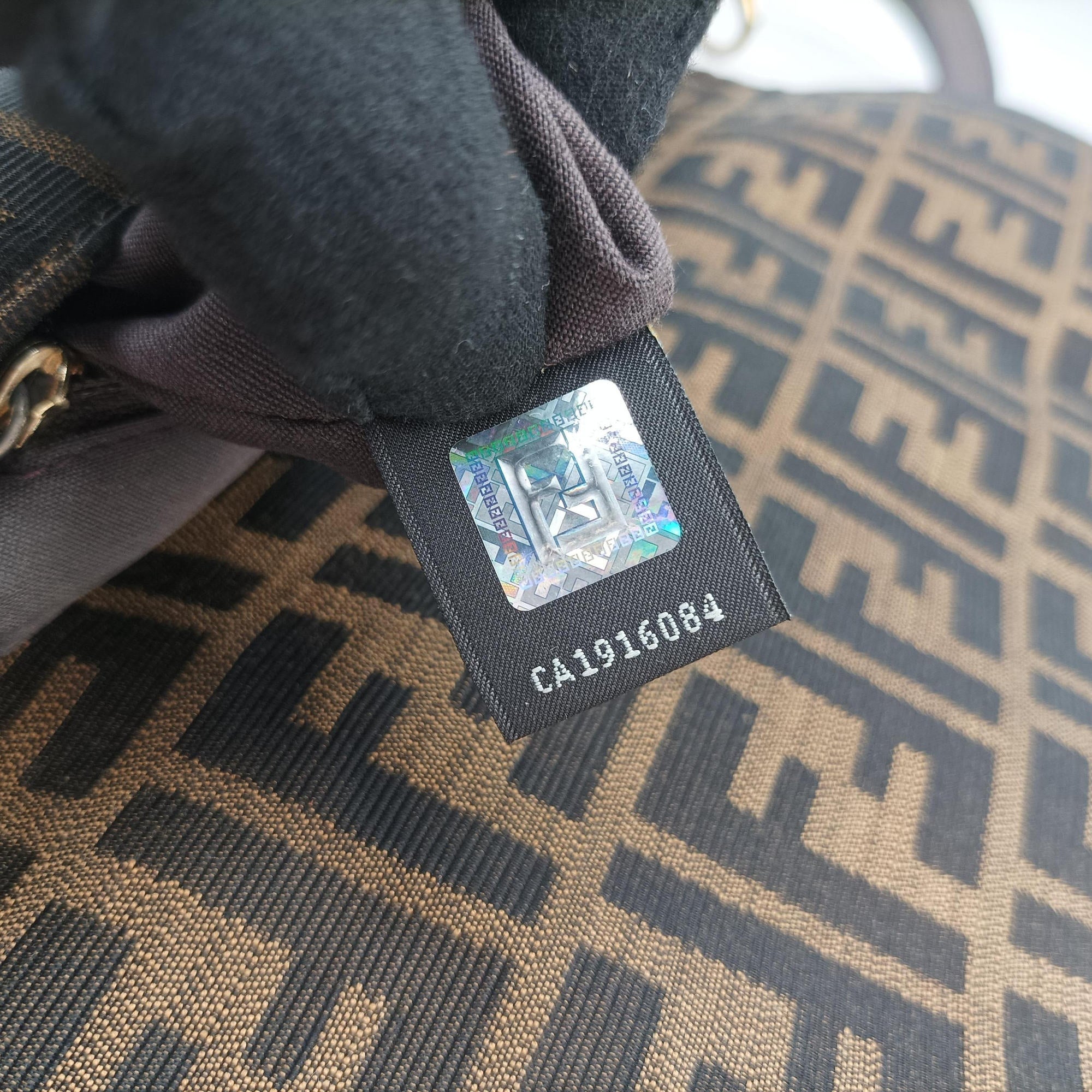 Secondhand Fendi Mia Flap Brown canvas 8BT163 shoulderbag | stylenewstar
