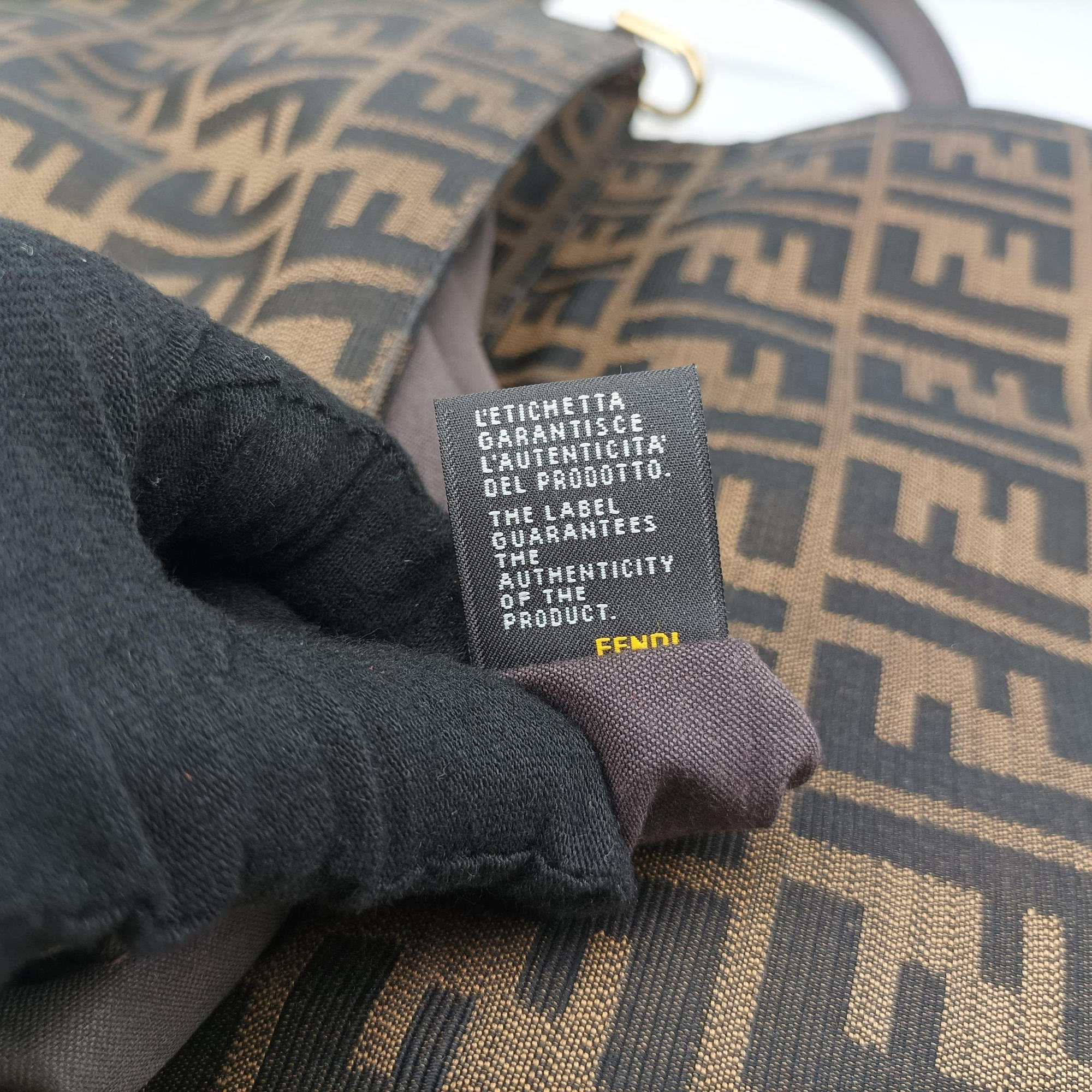 Secondhand Fendi Mia Flap Brown canvas 8BT163 shoulderbag | stylenewstar