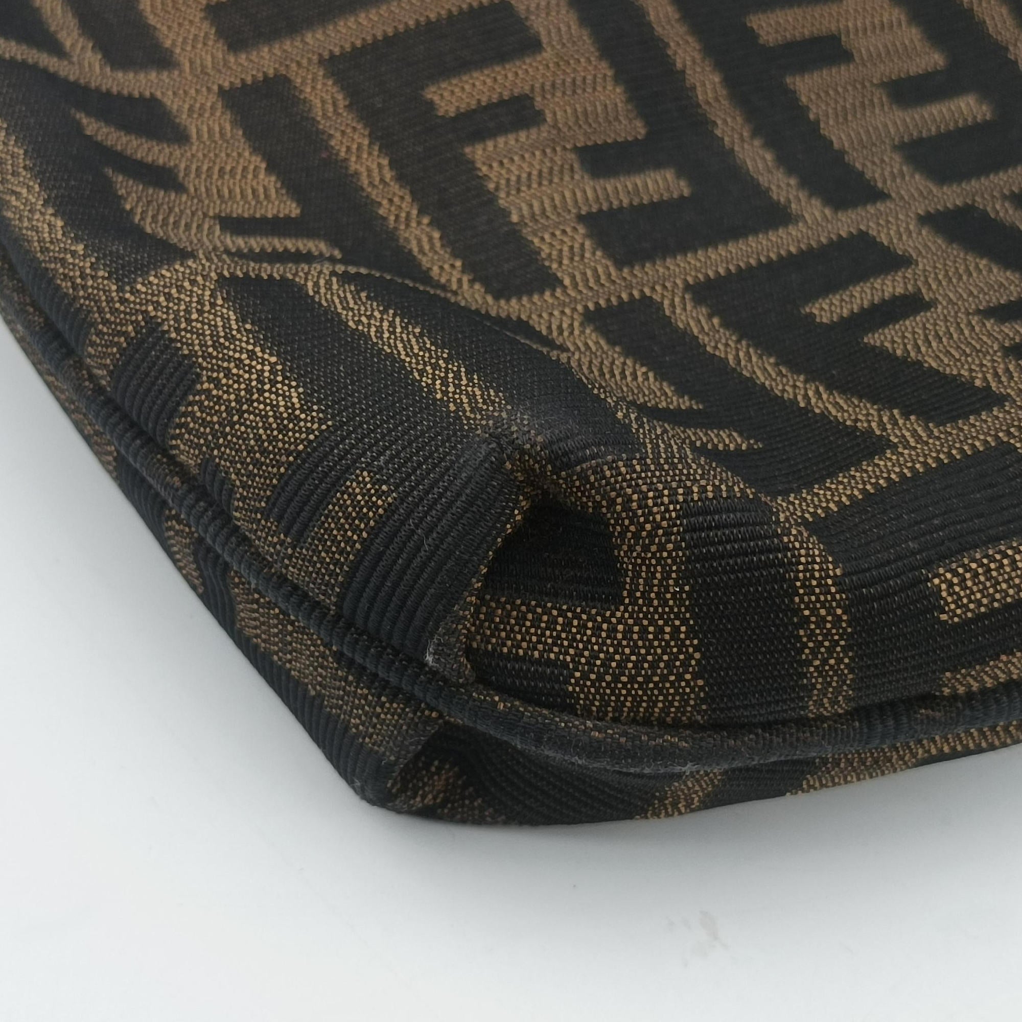 Secondhand Fendi Mia Flap Brown canvas 8BT163 shoulderbag | stylenewstar
