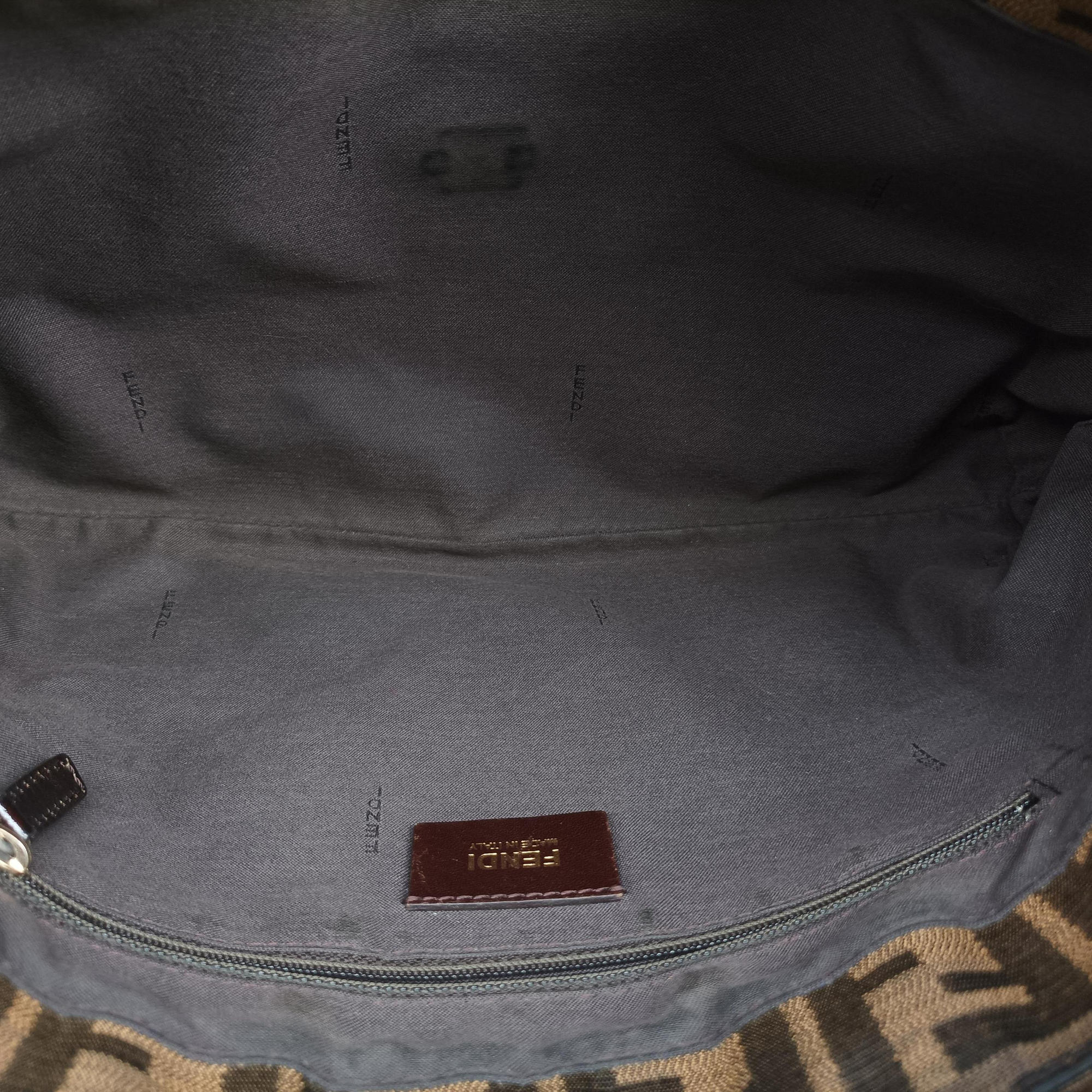 Secondhand Fendi Mia Flap Brown canvas 8BT163 shoulderbag | stylenewstar