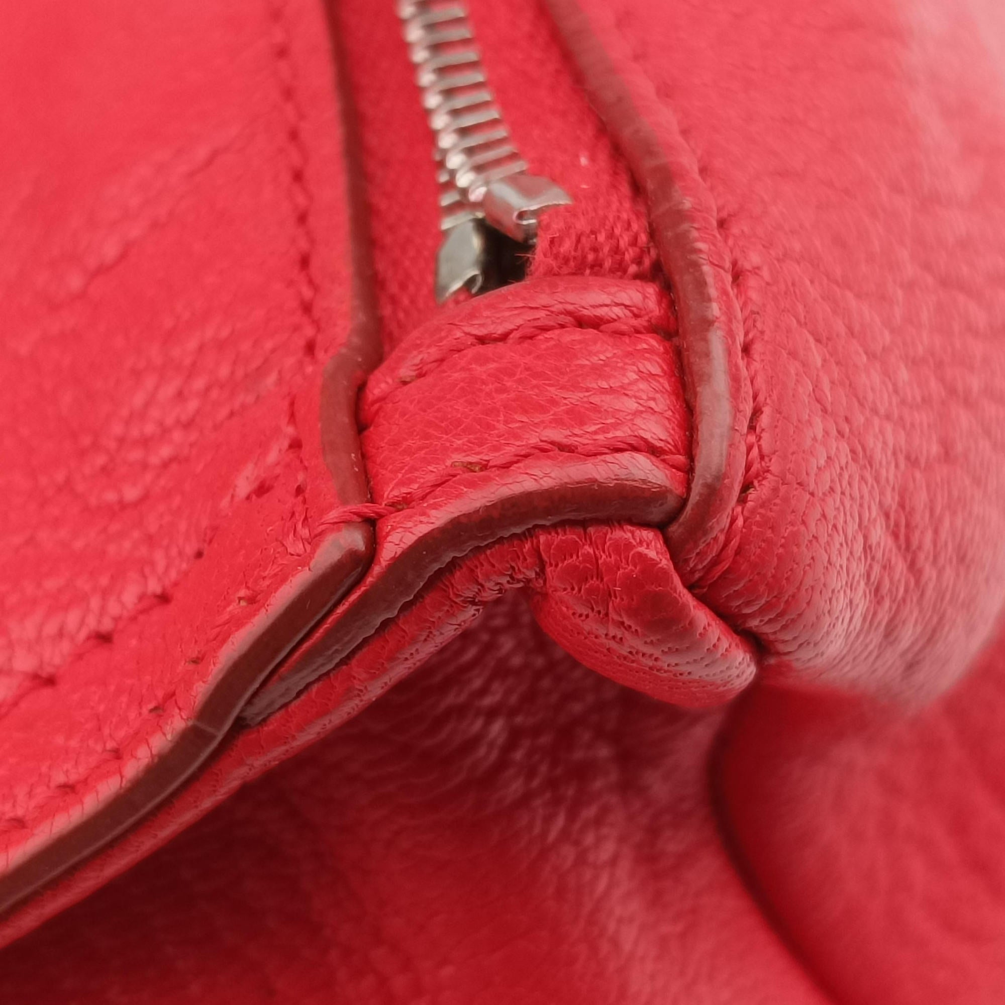 Pre-owned Givenchy Pandora Red Leather  shoulderbag | stylenewstar