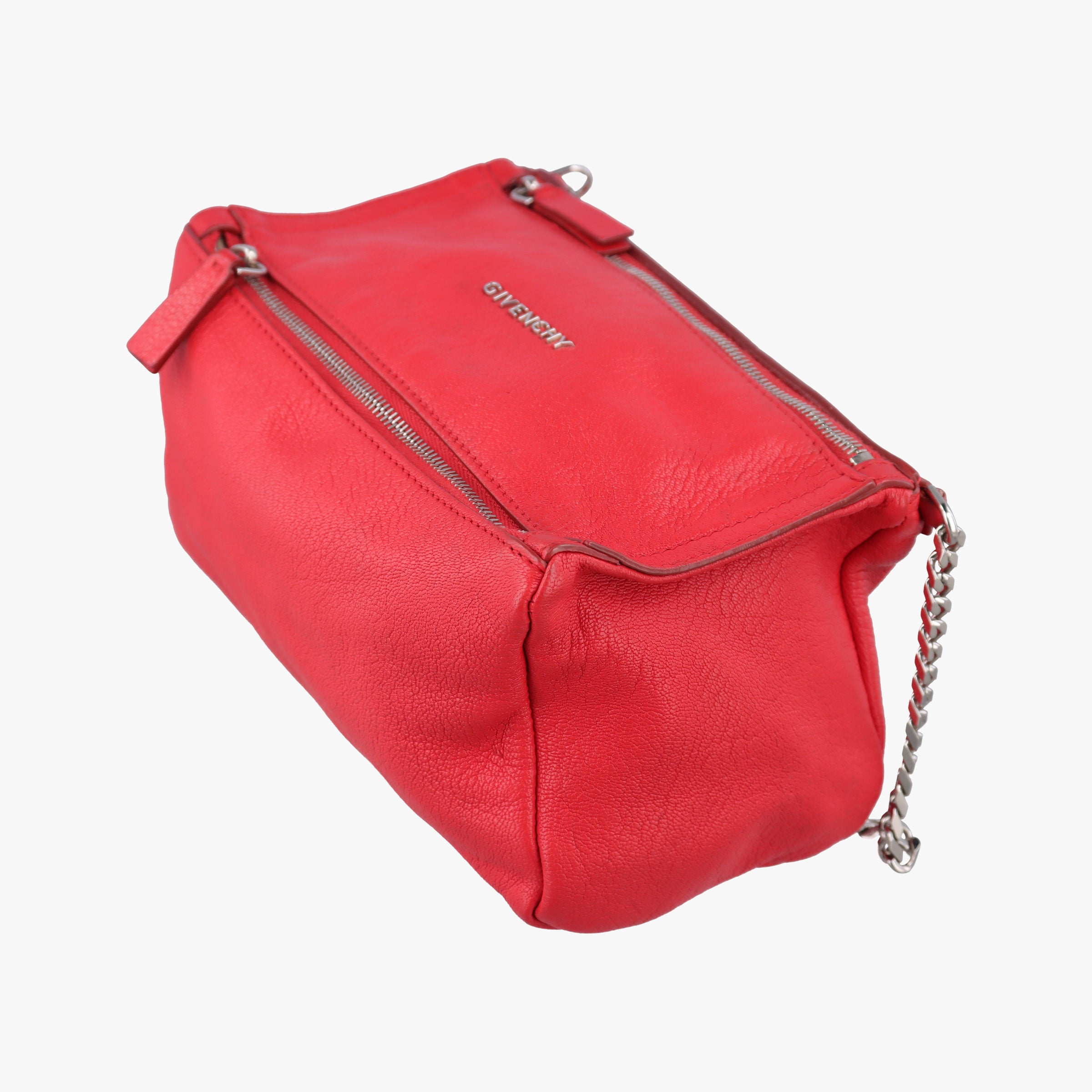 Pre-owned Givenchy Pandora Red Leather  shoulderbag | stylenewstar