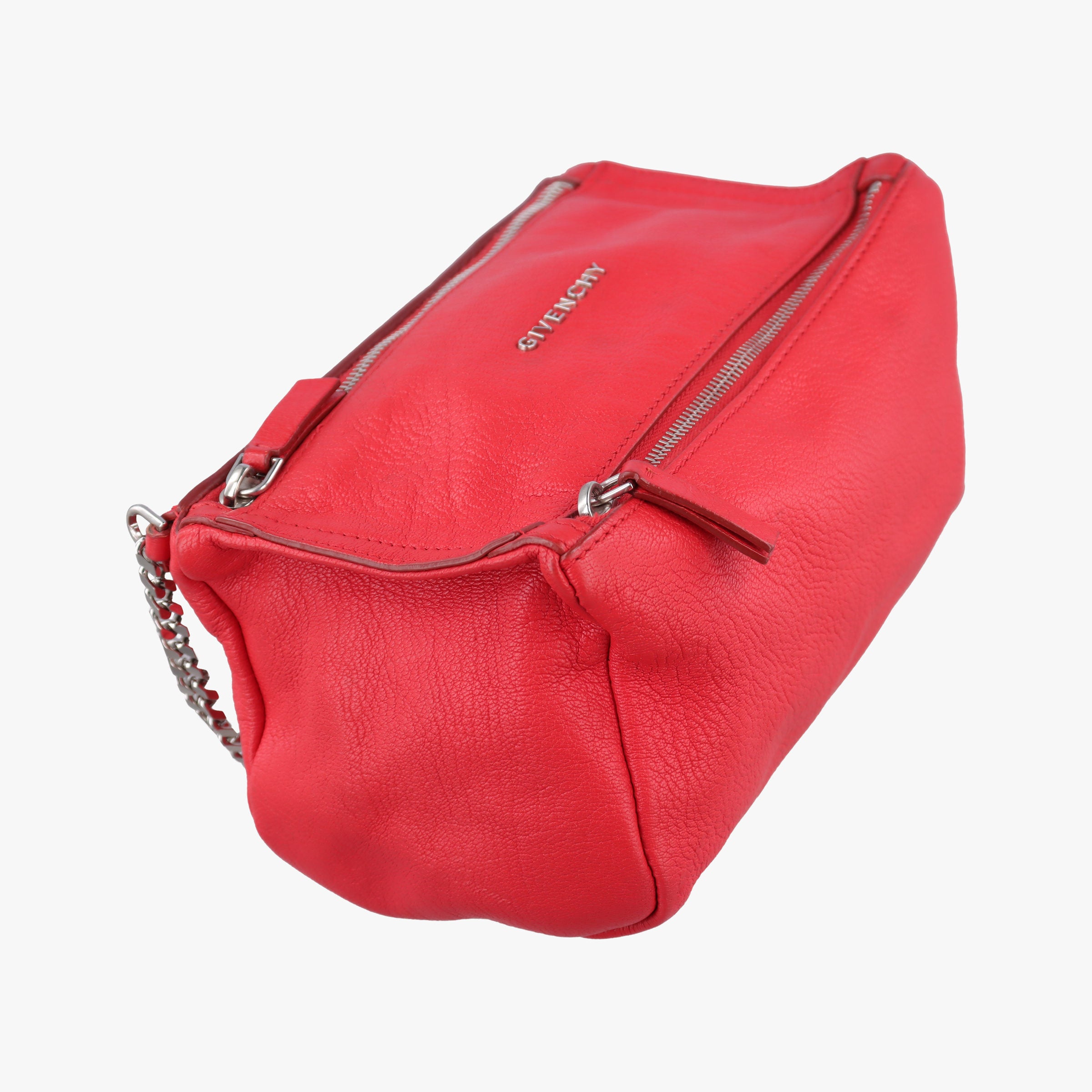 Pre-owned Givenchy Pandora Red Leather  shoulderbag | stylenewstar