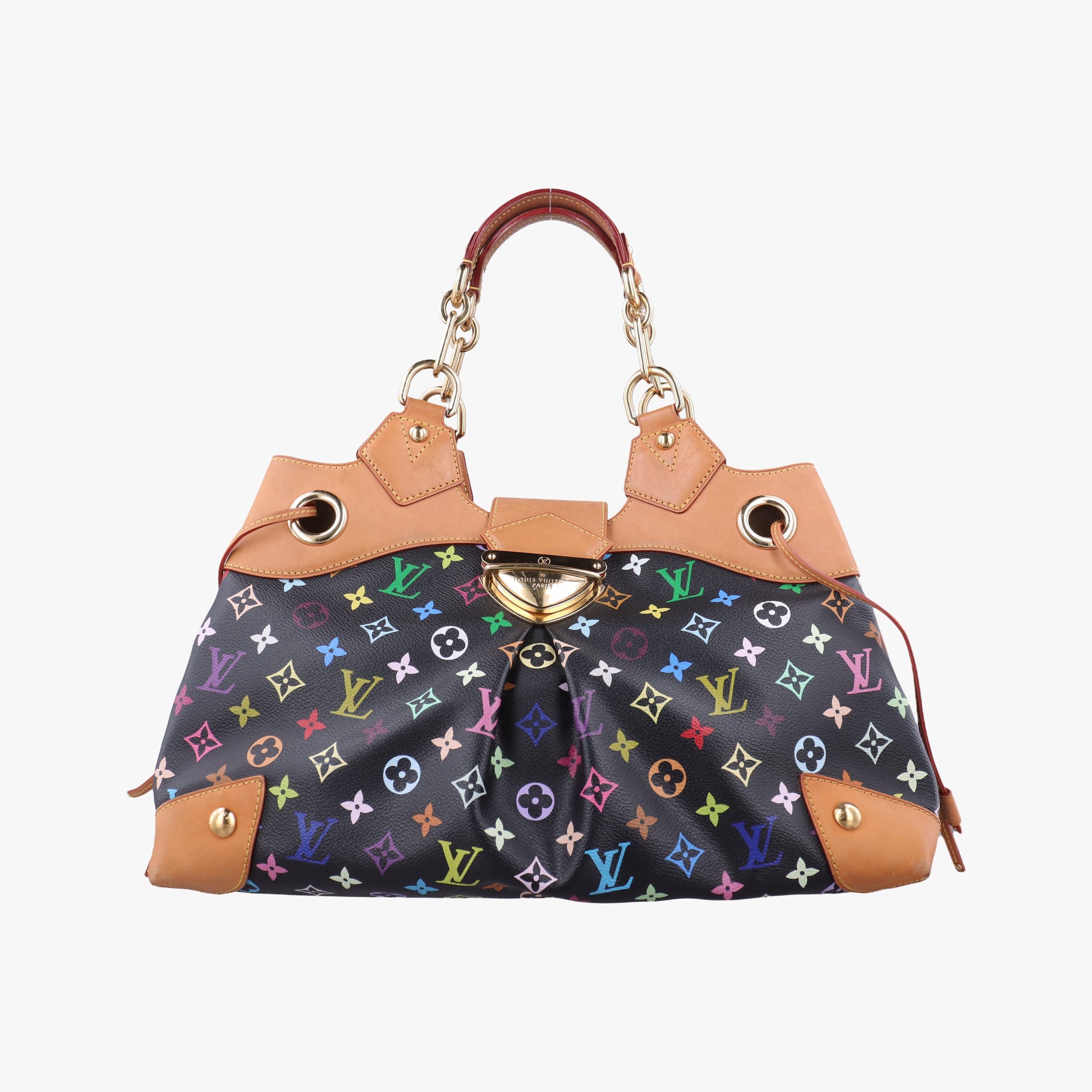Pre-owned Louis Vuitton URSULA Noir Monogram Multicolor M40124 handbag | stylenewstar