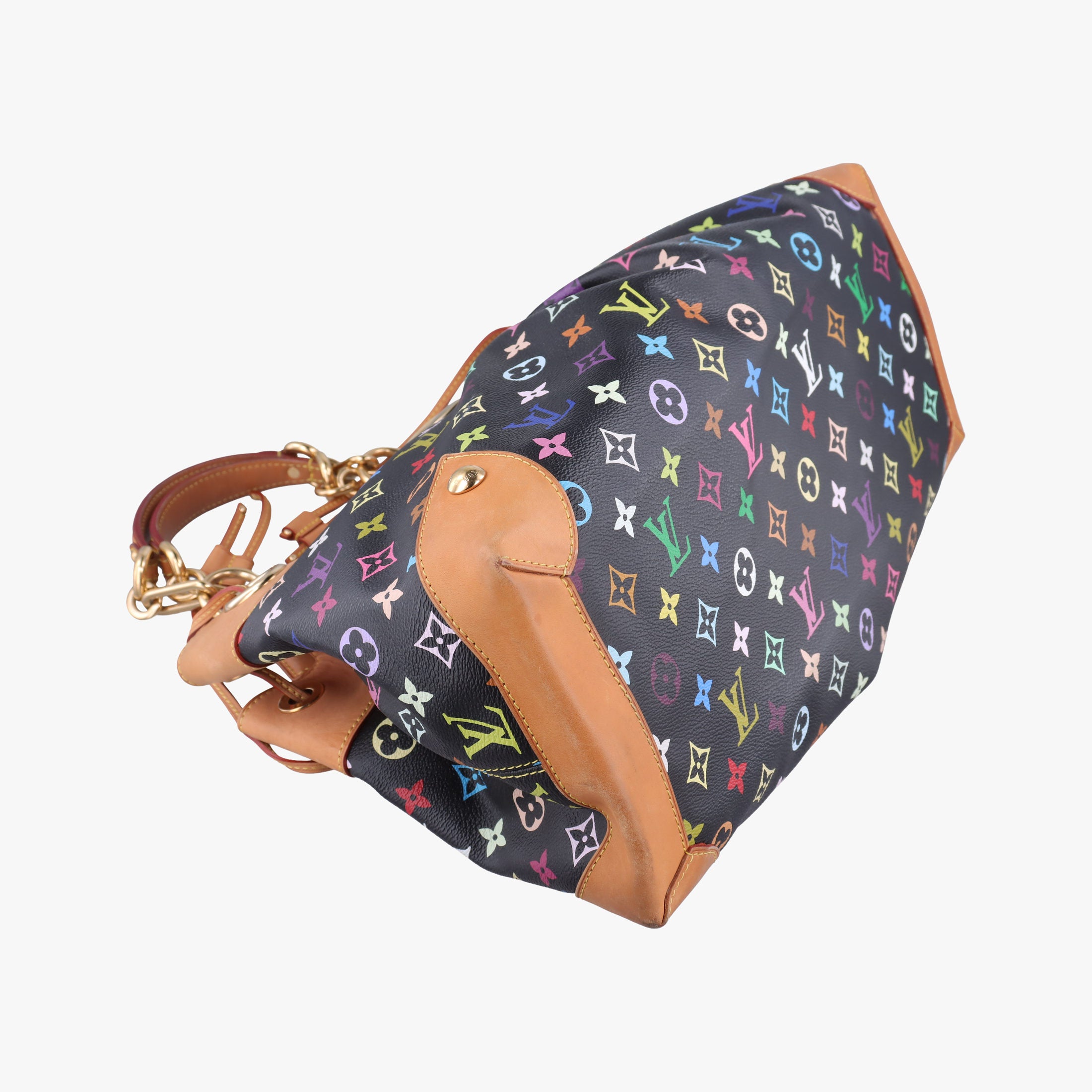 Pre-owned Louis Vuitton URSULA Noir Monogram Multicolor M40124 handbag | stylenewstar