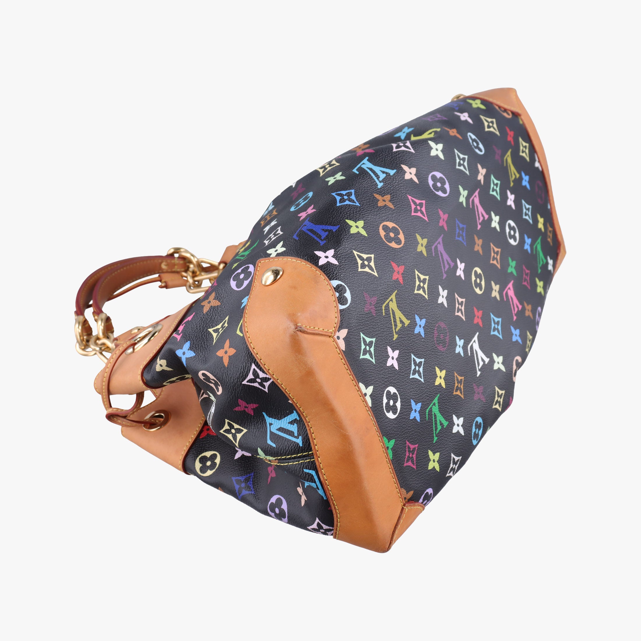 Pre-owned Louis Vuitton URSULA Noir Monogram Multicolor M40124 handbag | stylenewstar