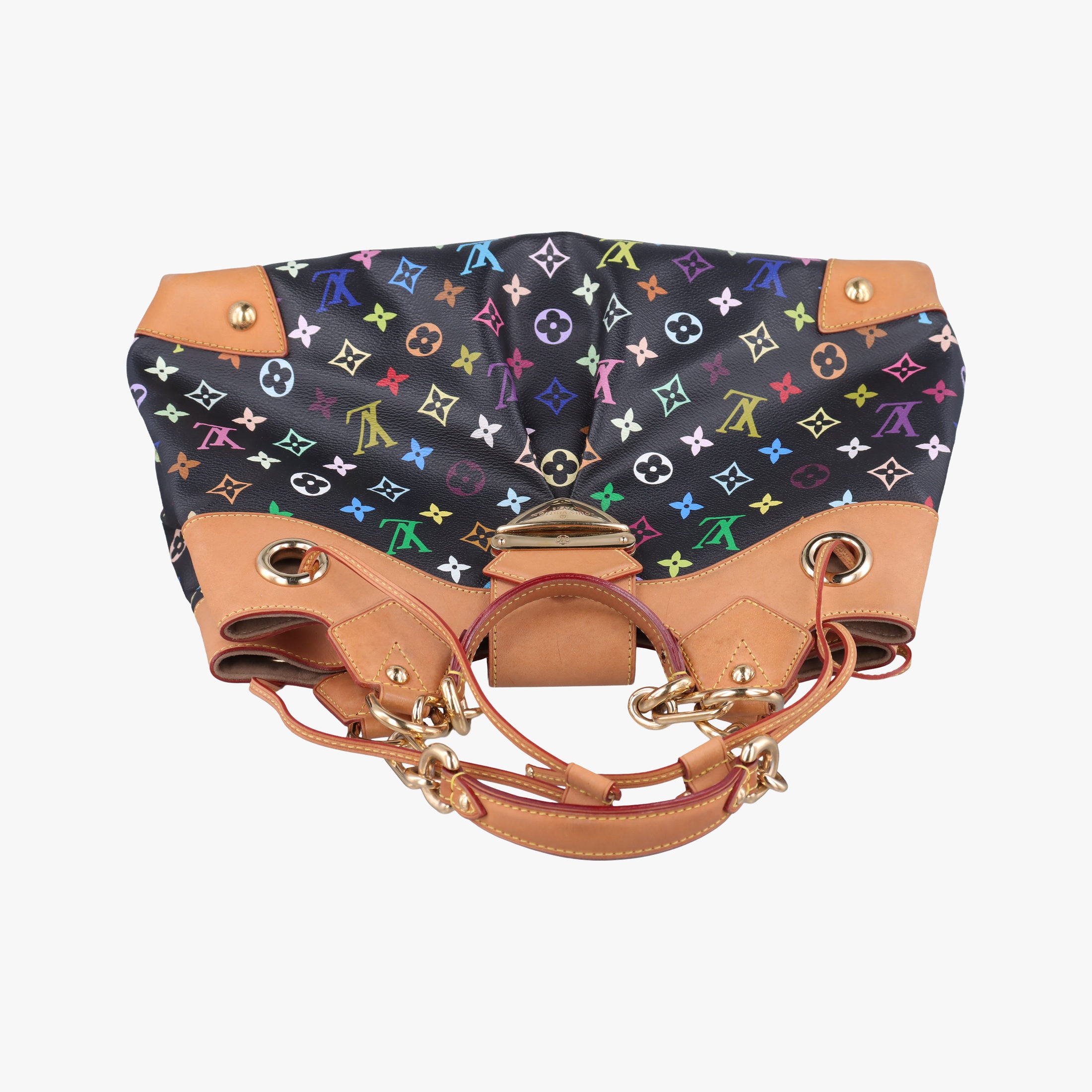 Pre-owned Louis Vuitton URSULA Noir Monogram Multicolor M40124 handbag | stylenewstar