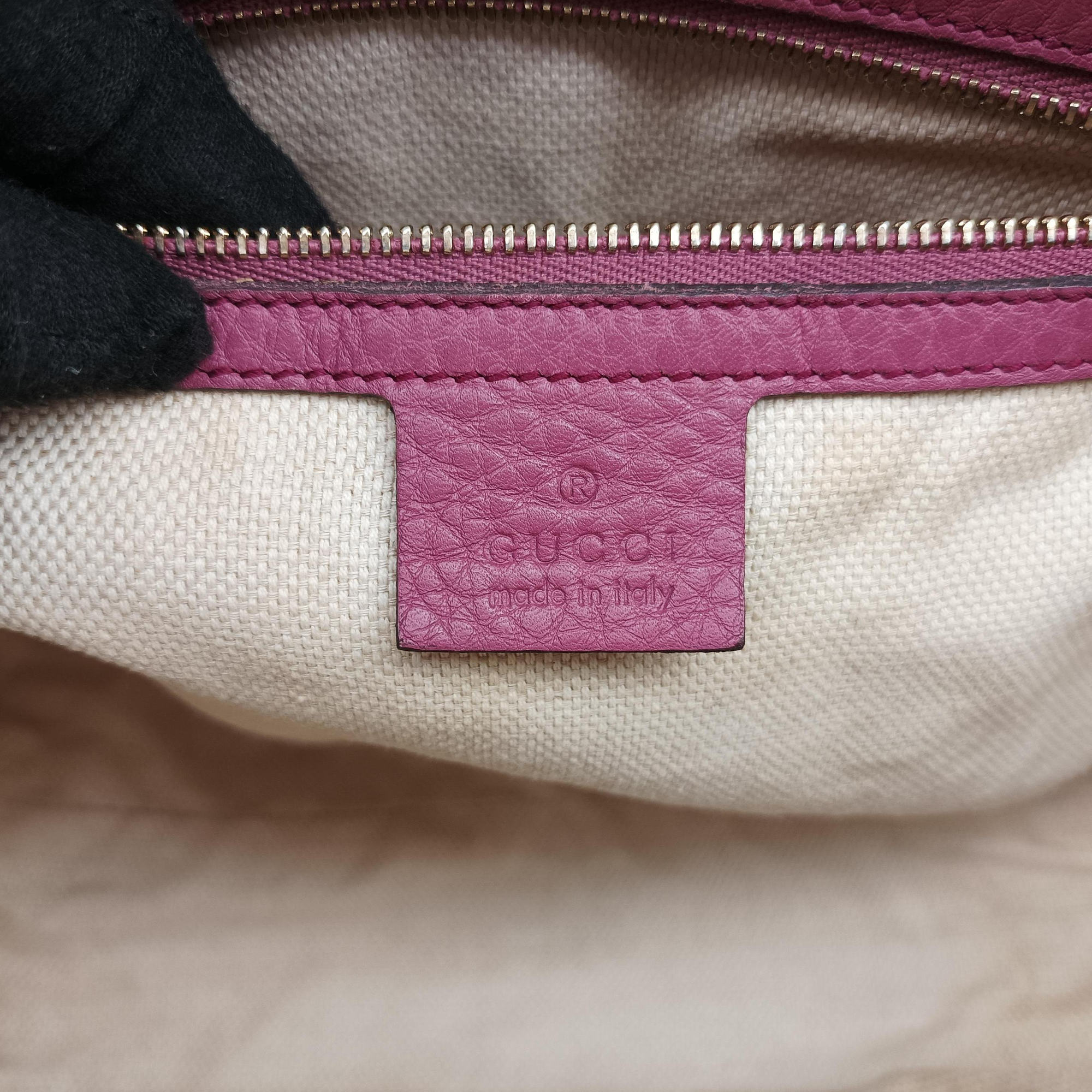 Pre-owned Gucci Soho Purple Leather 369176 shoulderbag | stylenewstar