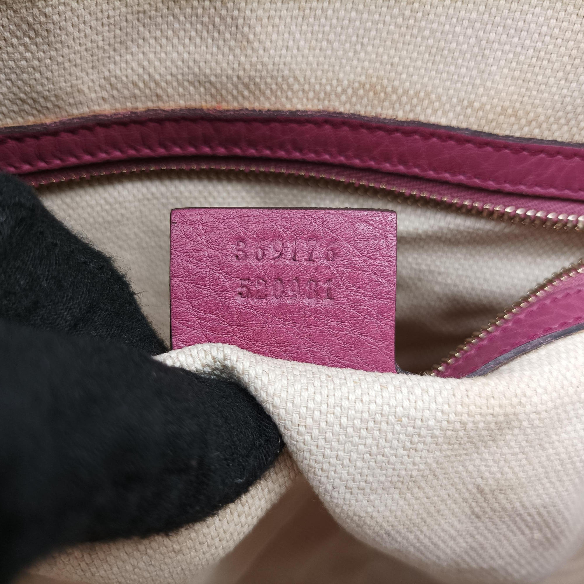 Pre-owned Gucci Soho Purple Leather 369176 shoulderbag | stylenewstar