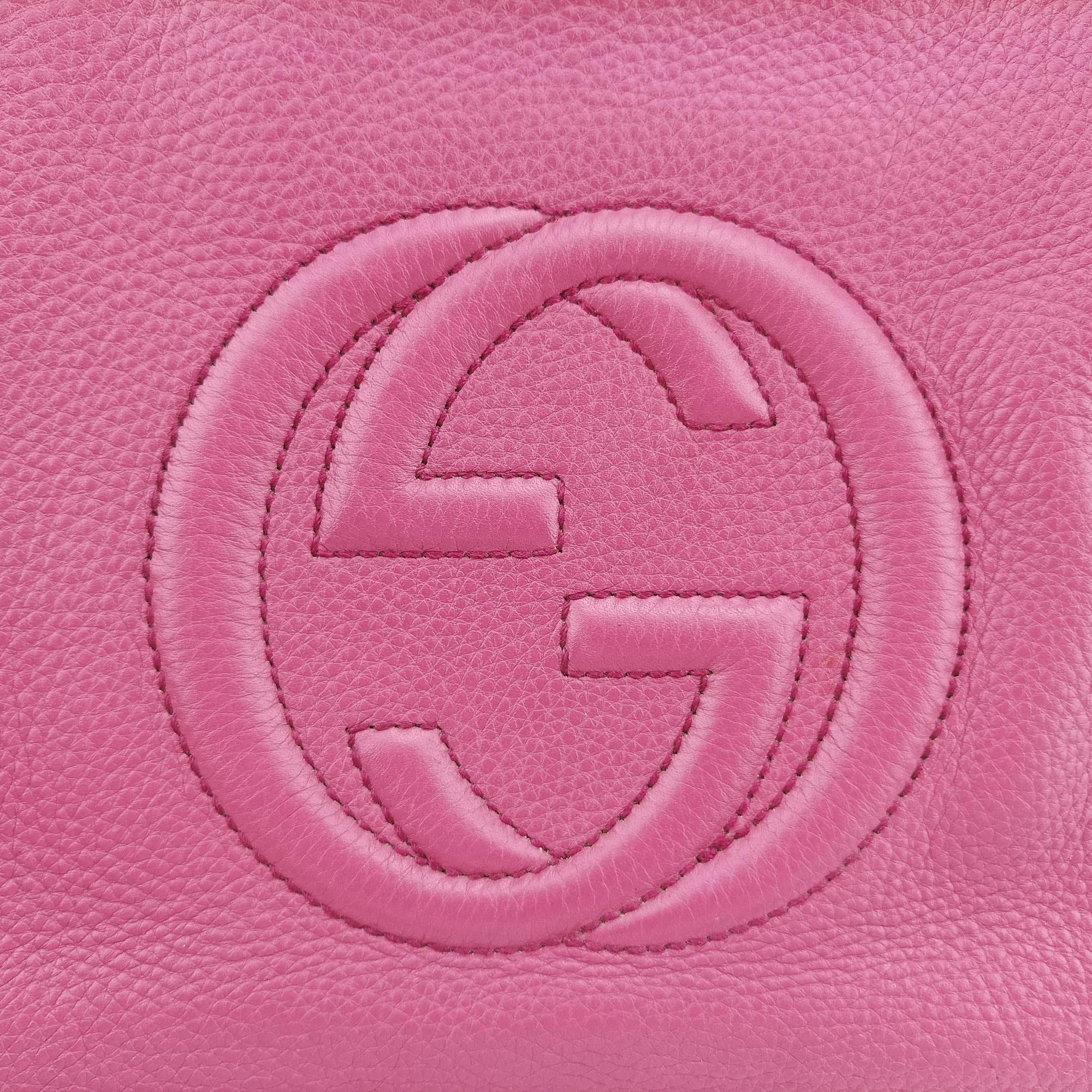 Pre-owned Gucci Soho Purple Leather 369176 shoulderbag | stylenewstar