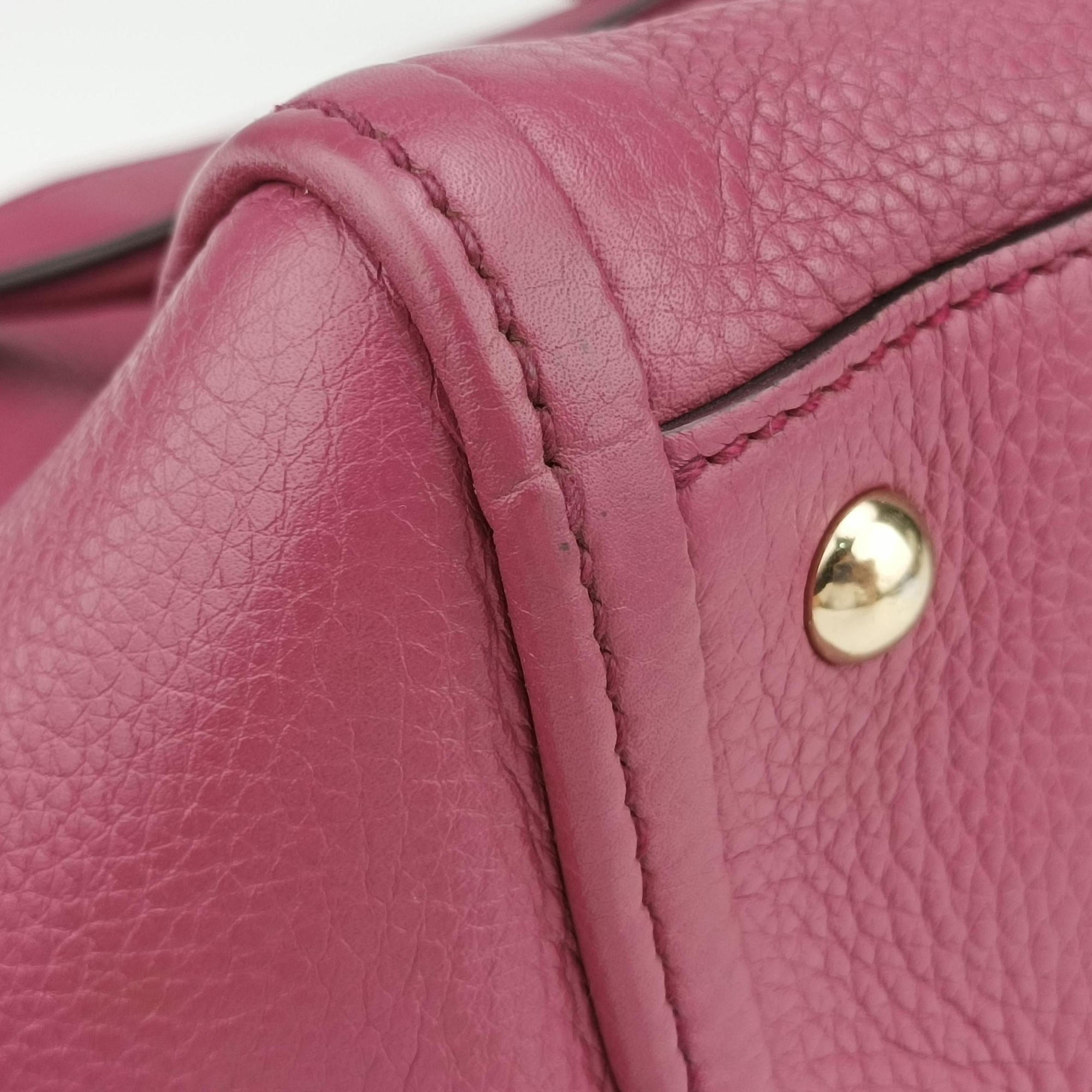 Pre-owned Gucci Soho Purple Leather 369176 shoulderbag | stylenewstar