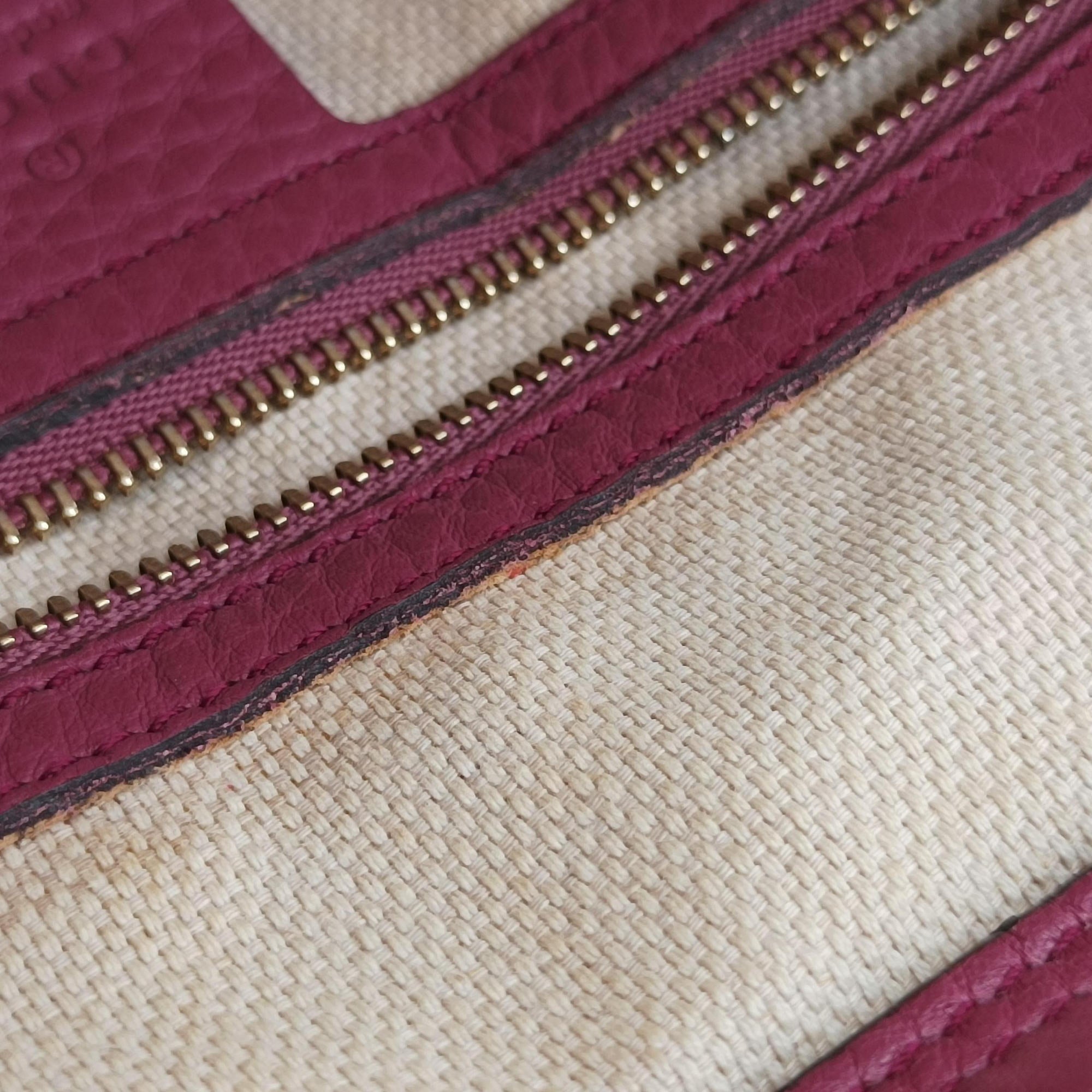Pre-owned Gucci Soho Purple Leather 369176 shoulderbag | stylenewstar