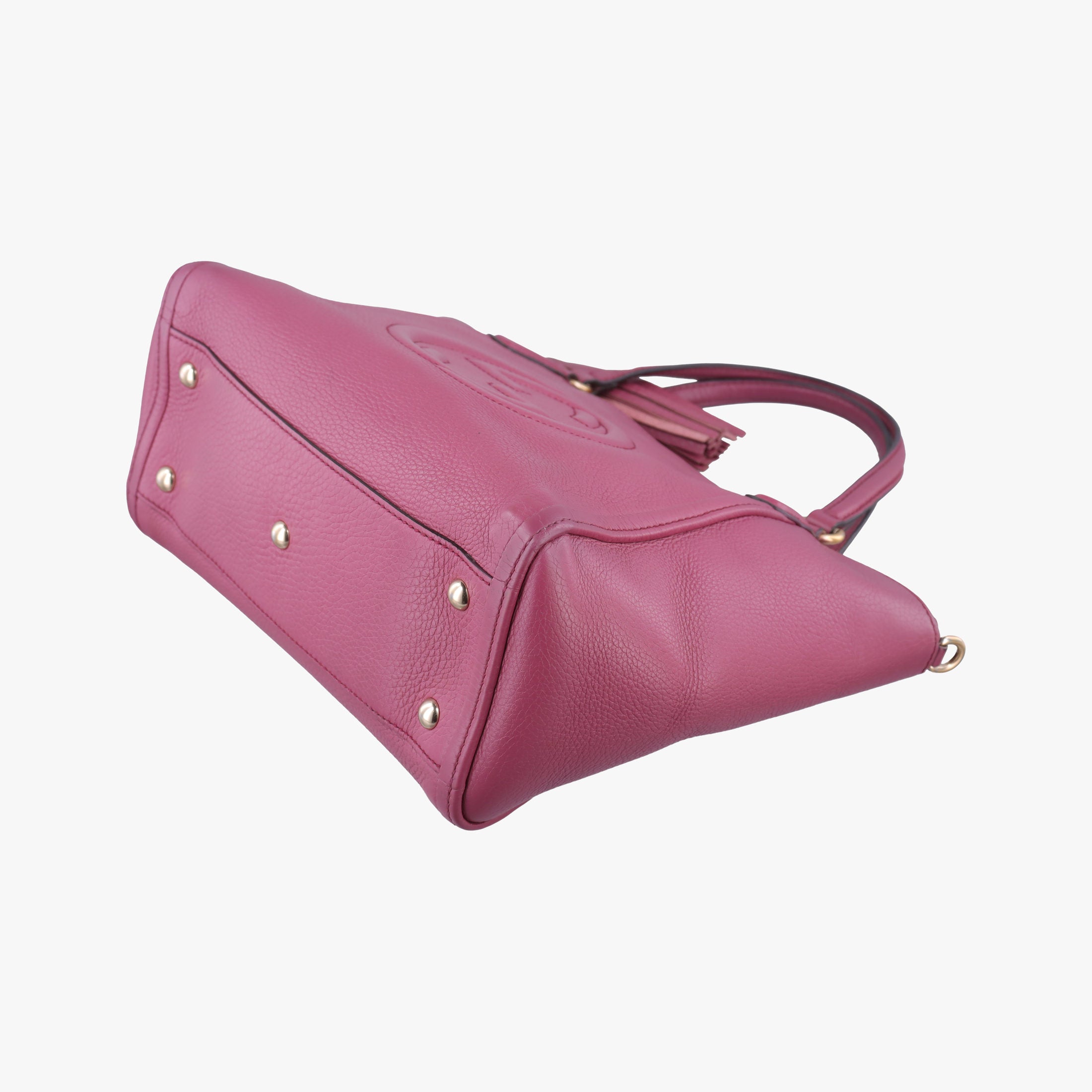 Pre-owned Gucci Soho Purple Leather 369176 shoulderbag | stylenewstar
